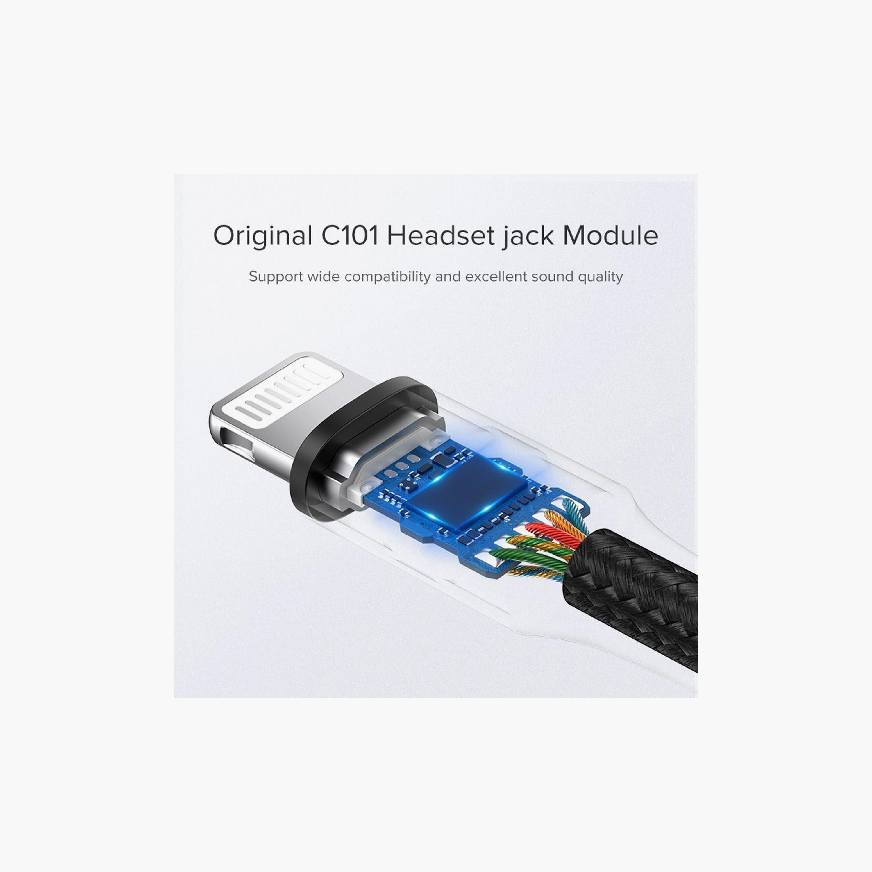 UGREEN Lightning Connector Jack 3.0 Cable Aluminum Shell Braided 10cm - Black | 30756-electronics-portabledevices-image-5