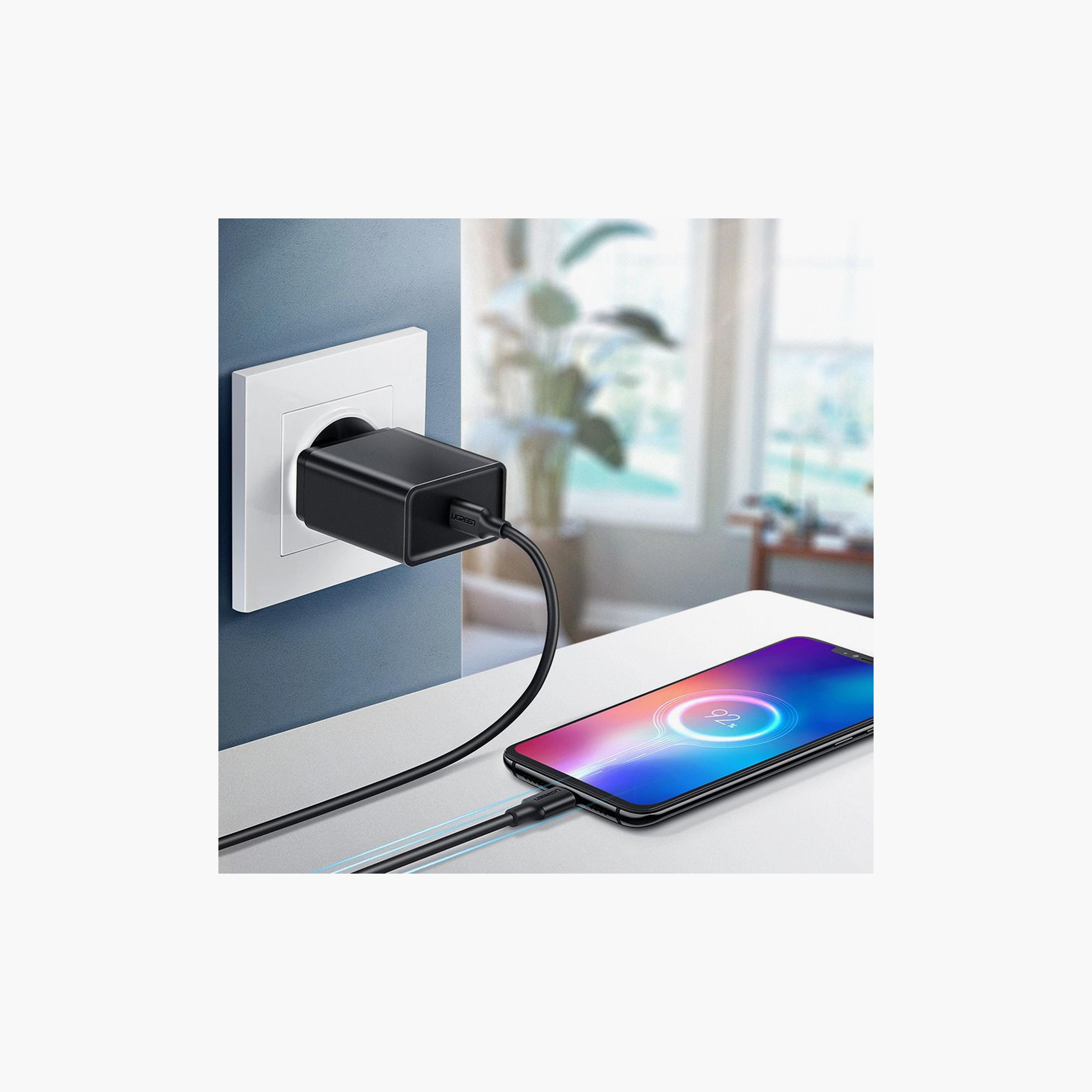 UGREEN Charging and Sync Data Cable USB-C to USB-C 1m - Black | 50997-electronics-portabledevices-image-2