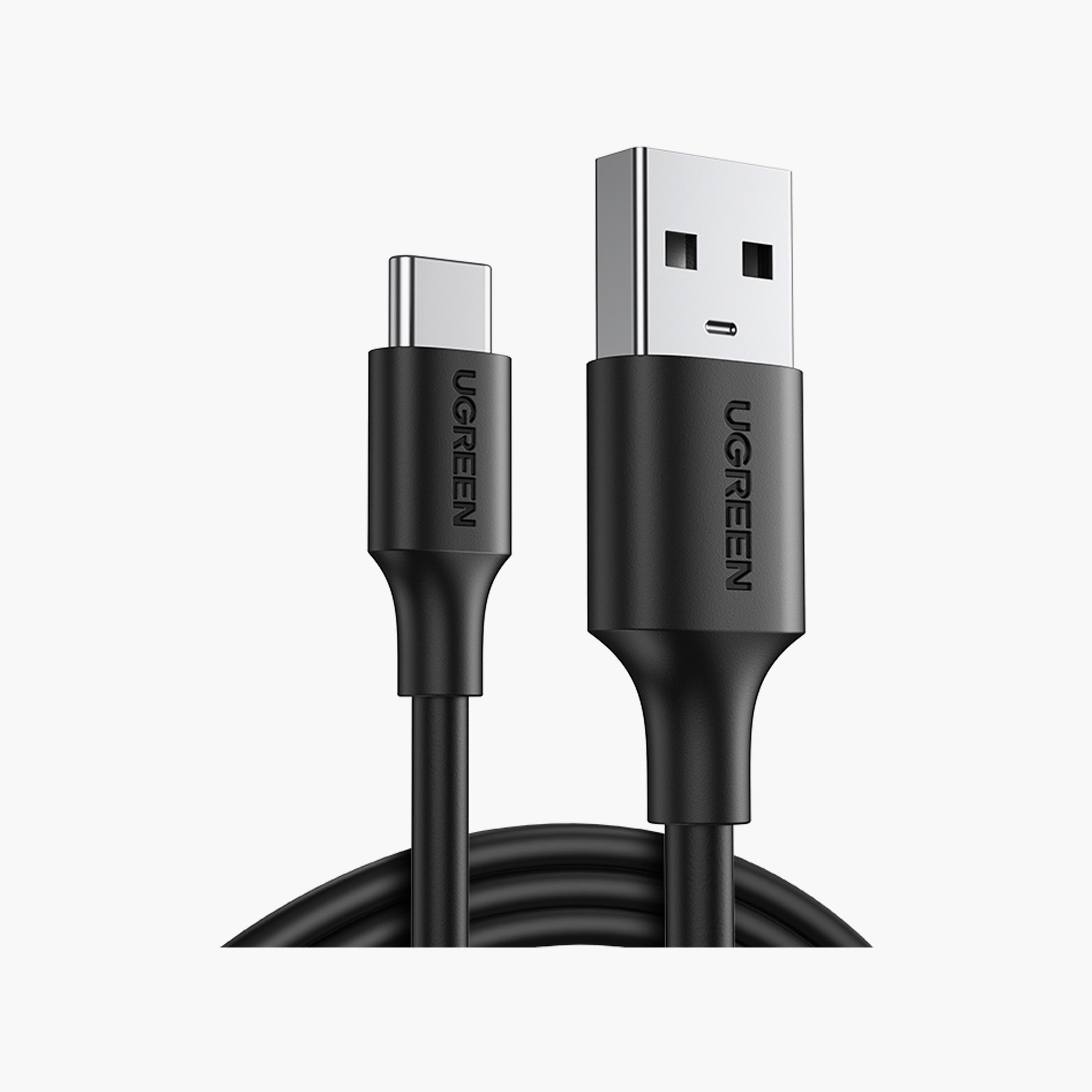 UGREEN Charging and Sync Data Cable USB to USB-C 2m - Black | 60118-electronics-portabledevices-image-1