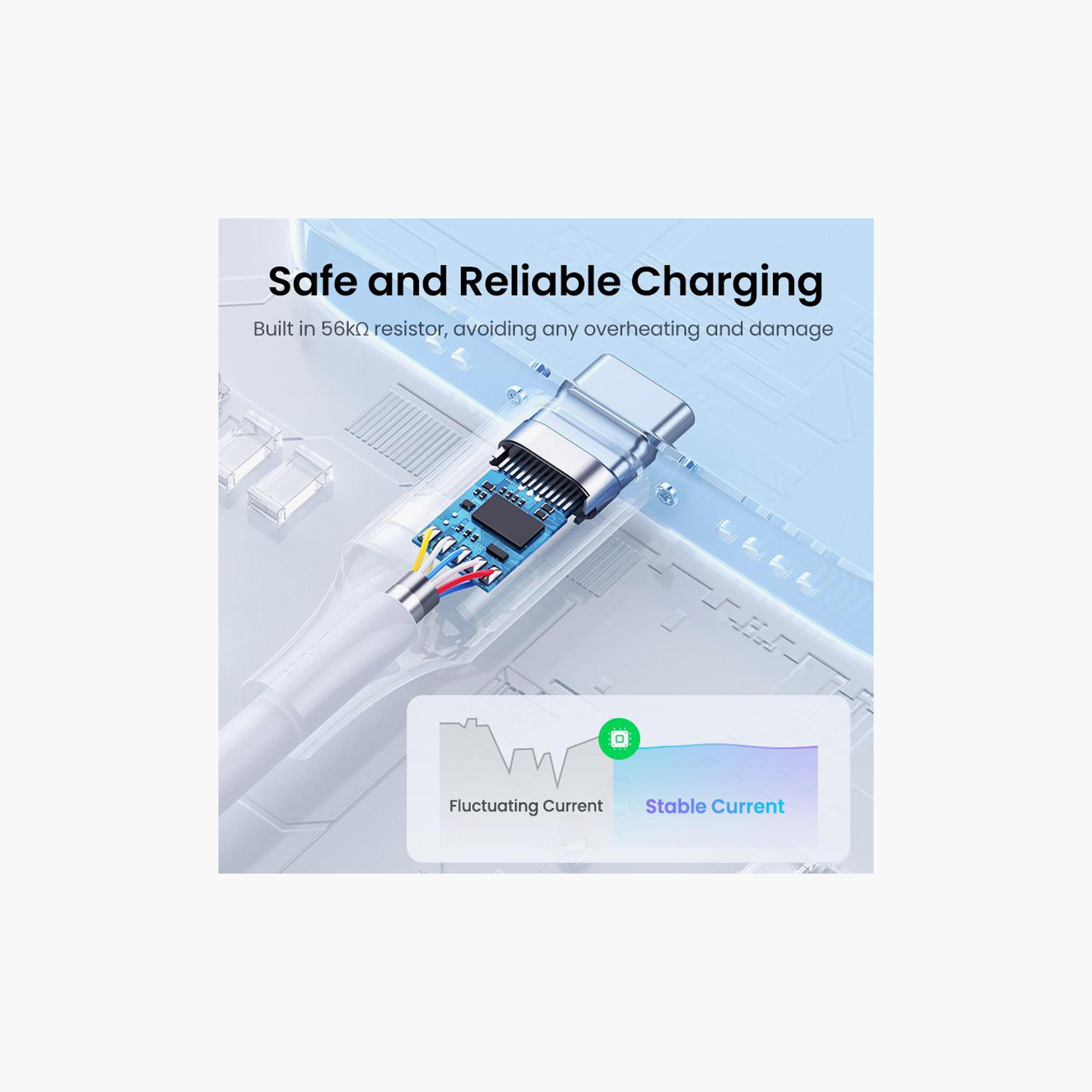 UGREEN USB-A 2.0 Male to USB-C Male Cable with Nickel-Plated Connector 3m - Black | 60826-electronics-portabledevices-image-6