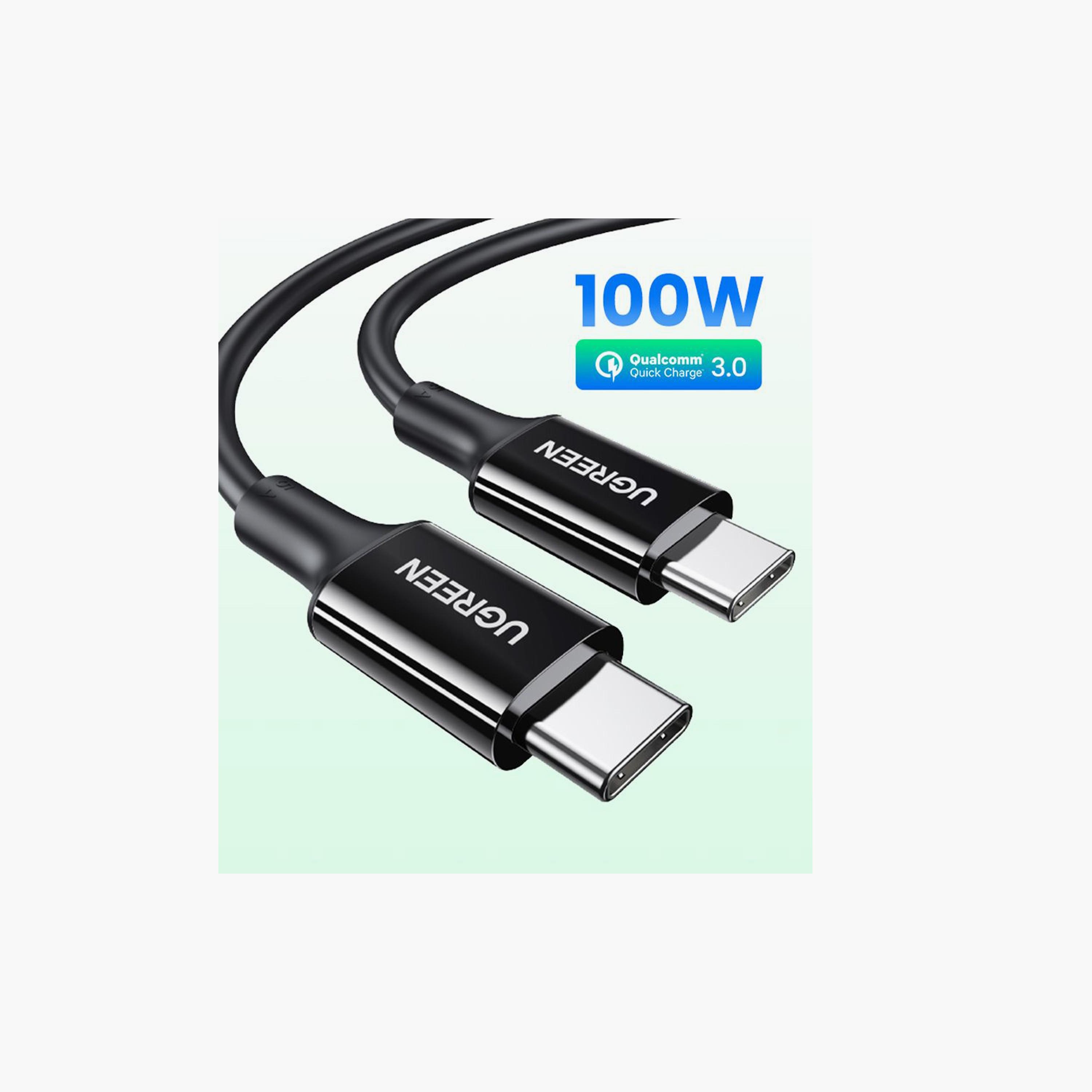 UGREEN USB-C 2.0 Charging Cable 100W 2m - Black | 80372-electronics-portabledevices-image-3