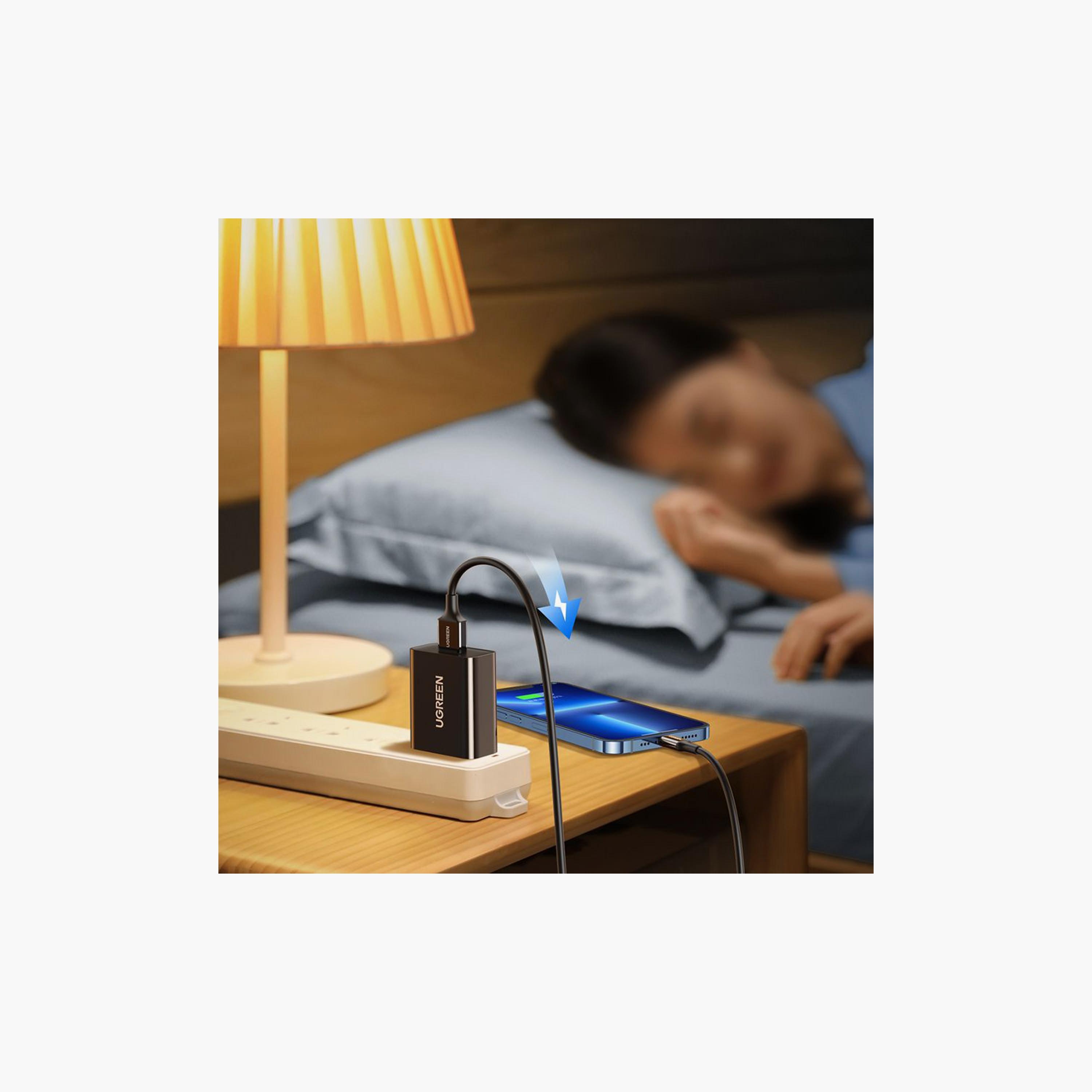 UGREEN Charging and Sync Data Cable USB to Lightning 1m - Black | 80822-electronics-portabledevices-image-3