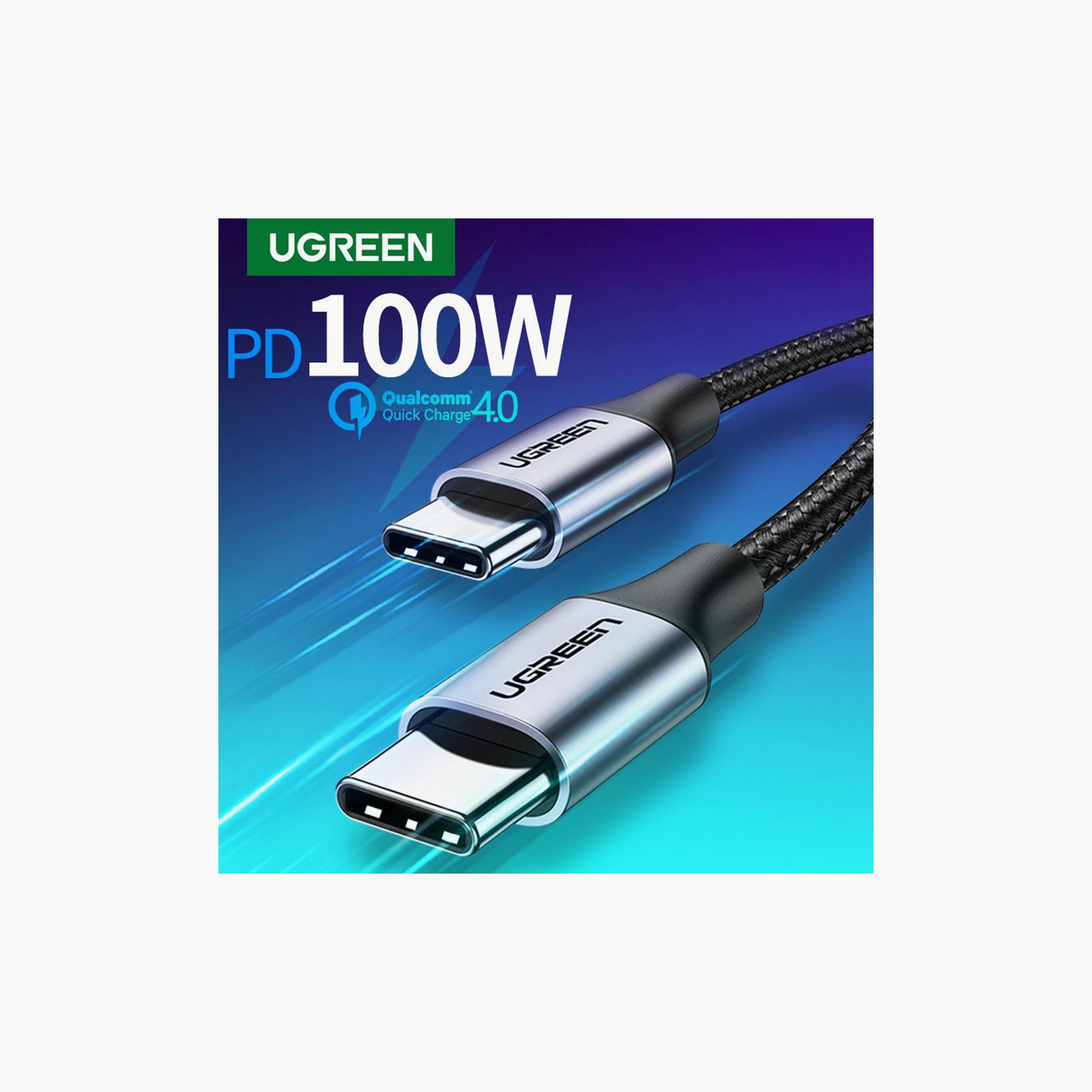 UGREEN Cable USB-C To USB-C Nickel Plating Aluminum Shell 100W 3m - Black | 90120-electronics-portabledevices-image-5