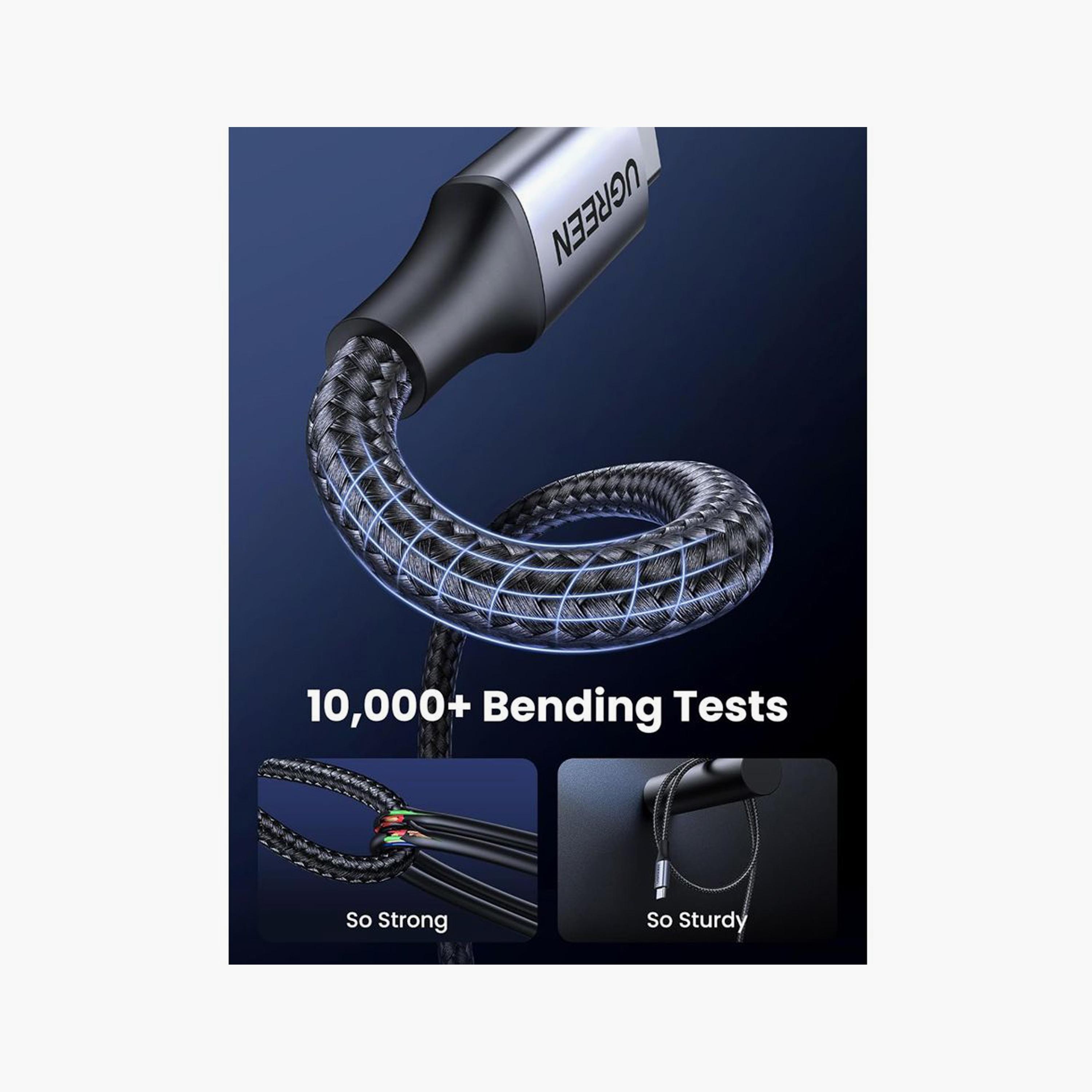 UGREEN Fast Charging Cable Braided USB-C to USB-C 2m 240W - Black | 90440-electronics-portabledevices-image-5