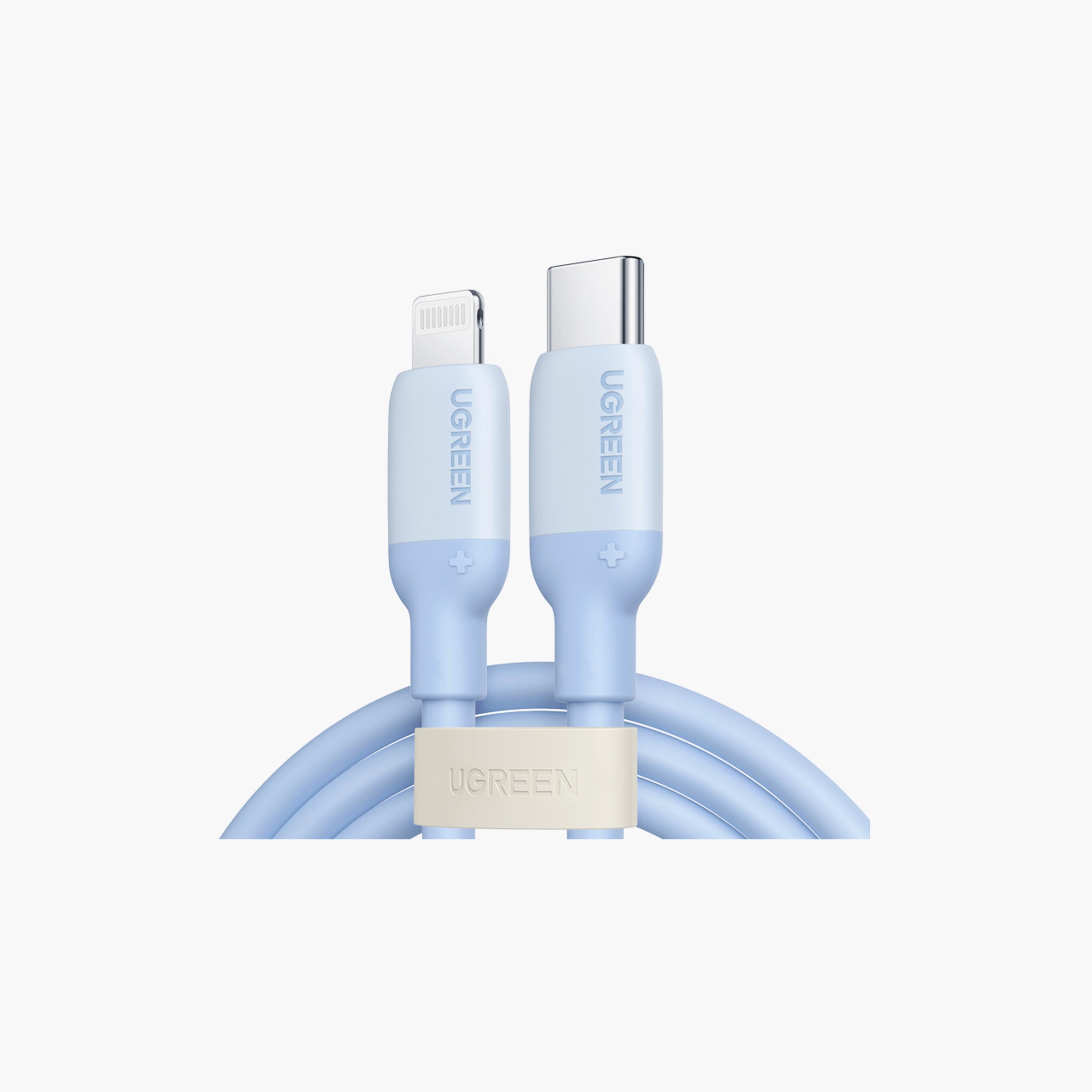 UGREEN USB-C to Lightning Silicone Cable 1m - Navy Blue | 20313-electronics-portabledevices-image-1