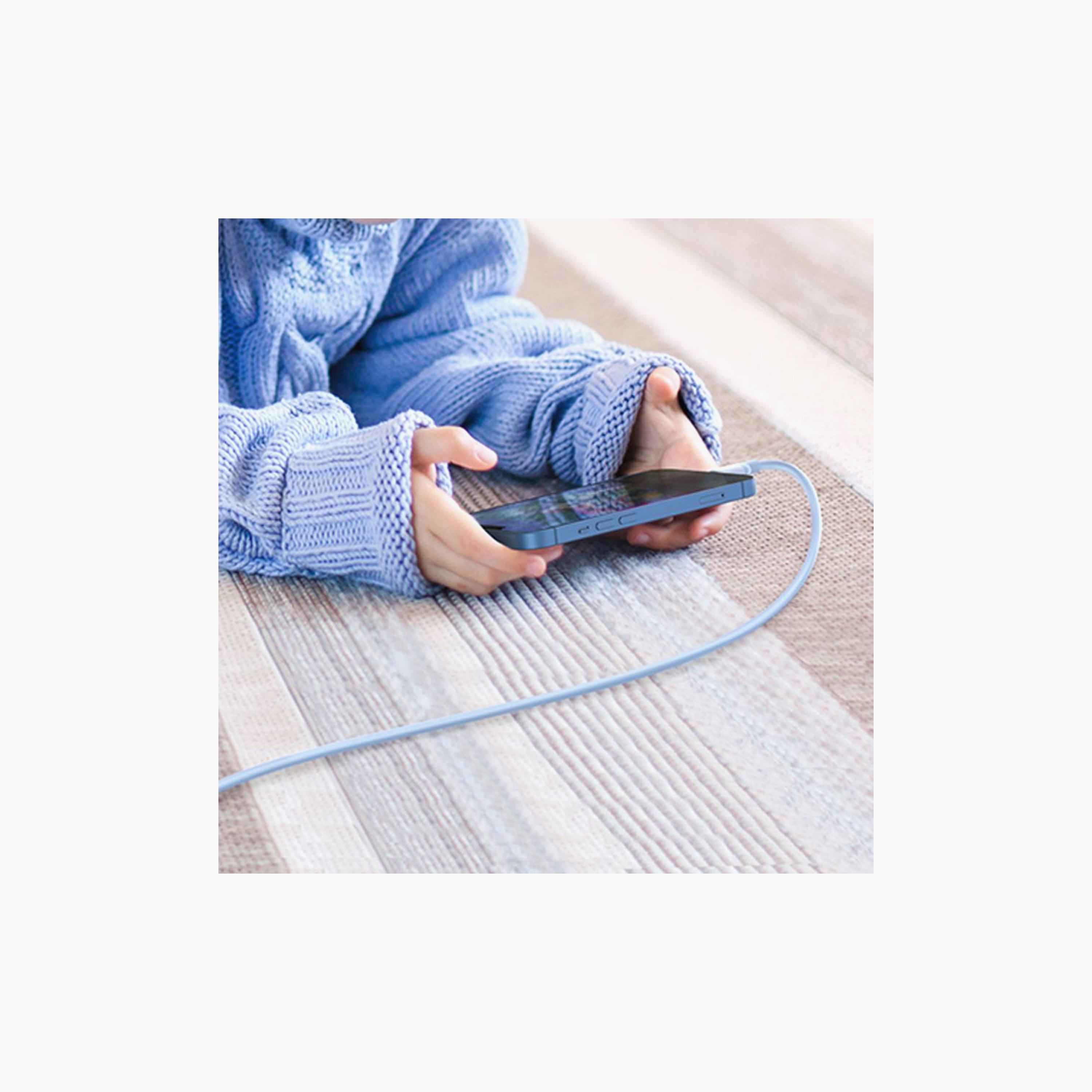 UGREEN USB-C to Lightning Silicone Cable 1m - Navy Blue | 20313-electronics-portabledevices-image-2