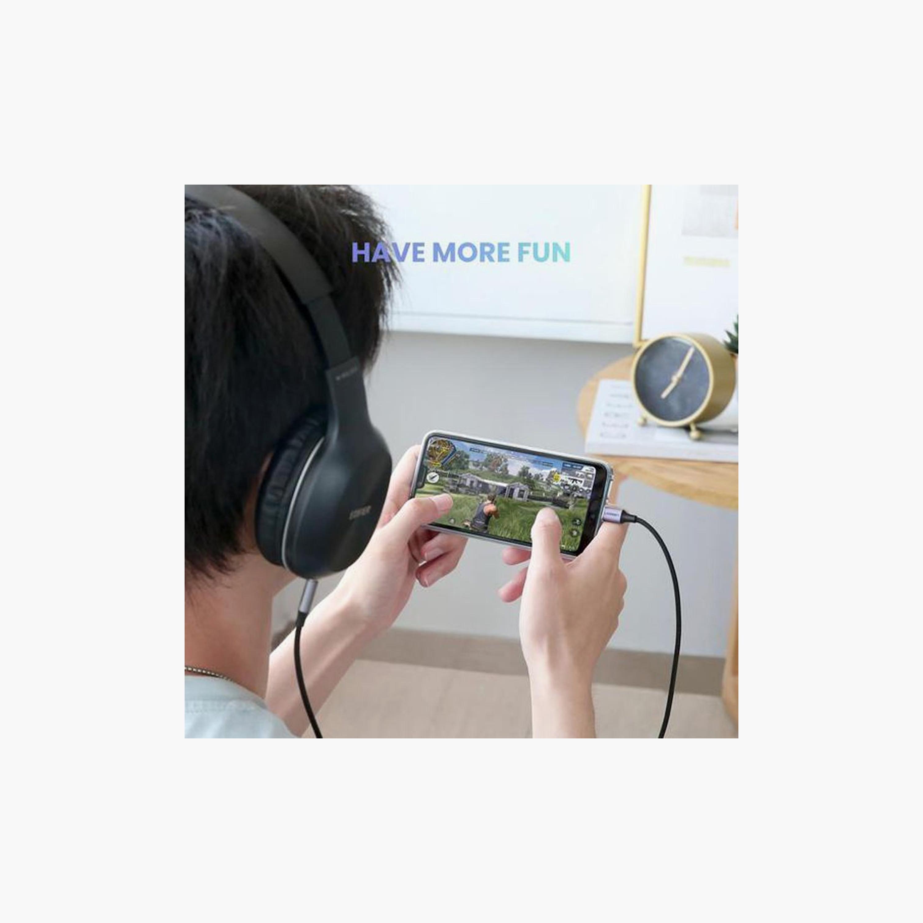 UGREEN Audio Cable USB-C To AUX 3.5mm Aluminum Shell 1m - Grey | 30633-electronics-portabledevices-image-5