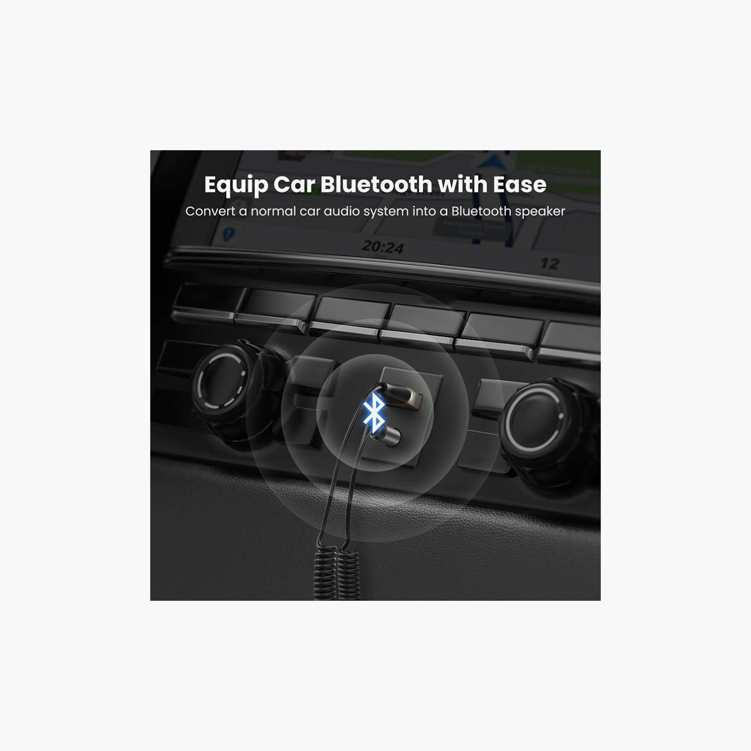 UGREEN Aux to Bluetooth 5.0 Adapter with Mic - Space Grey | 70601-electronics-portabledevices-image-2