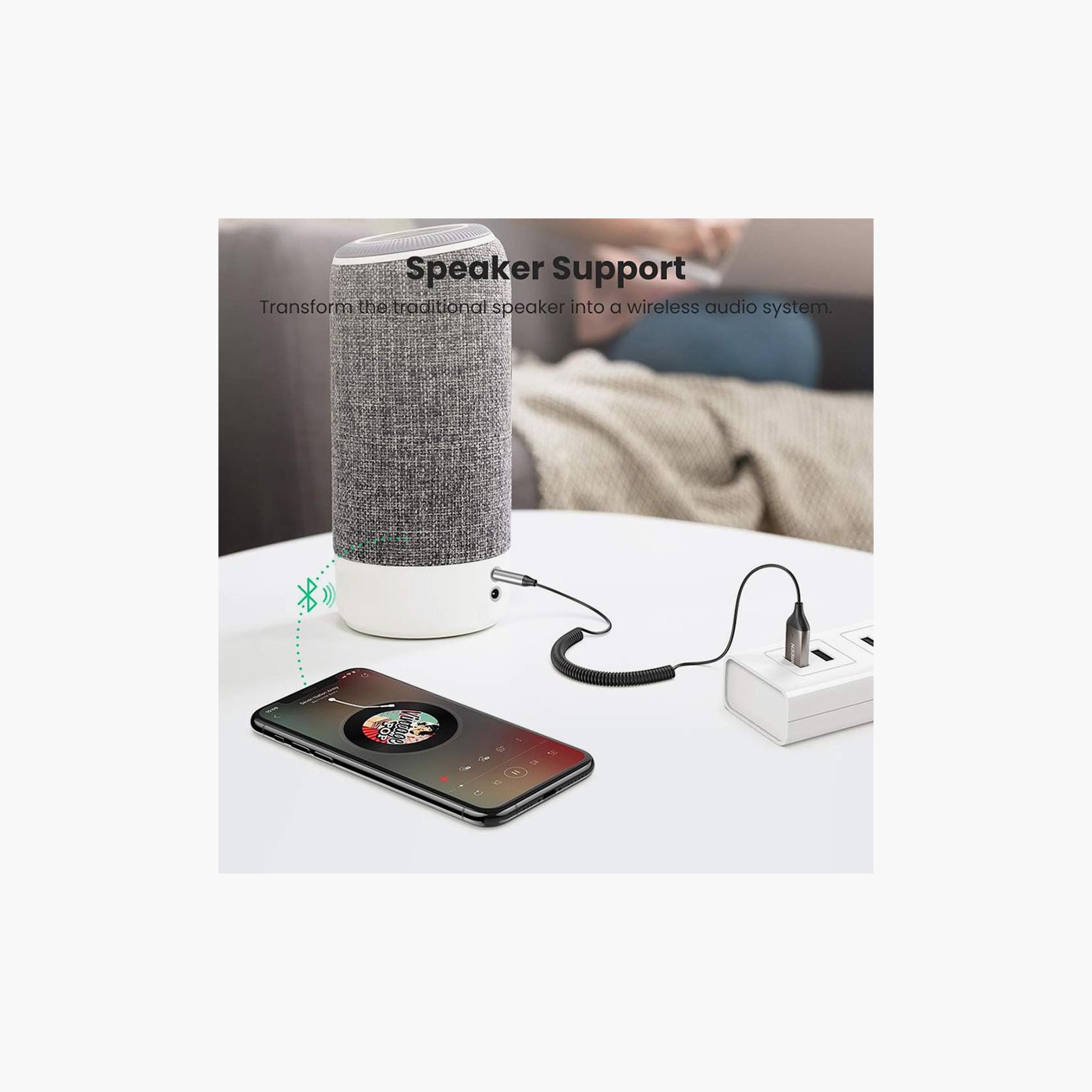 UGREEN Aux to Bluetooth 5.0 Adapter with Mic - Space Grey | 70601-electronics-portabledevices-image-5