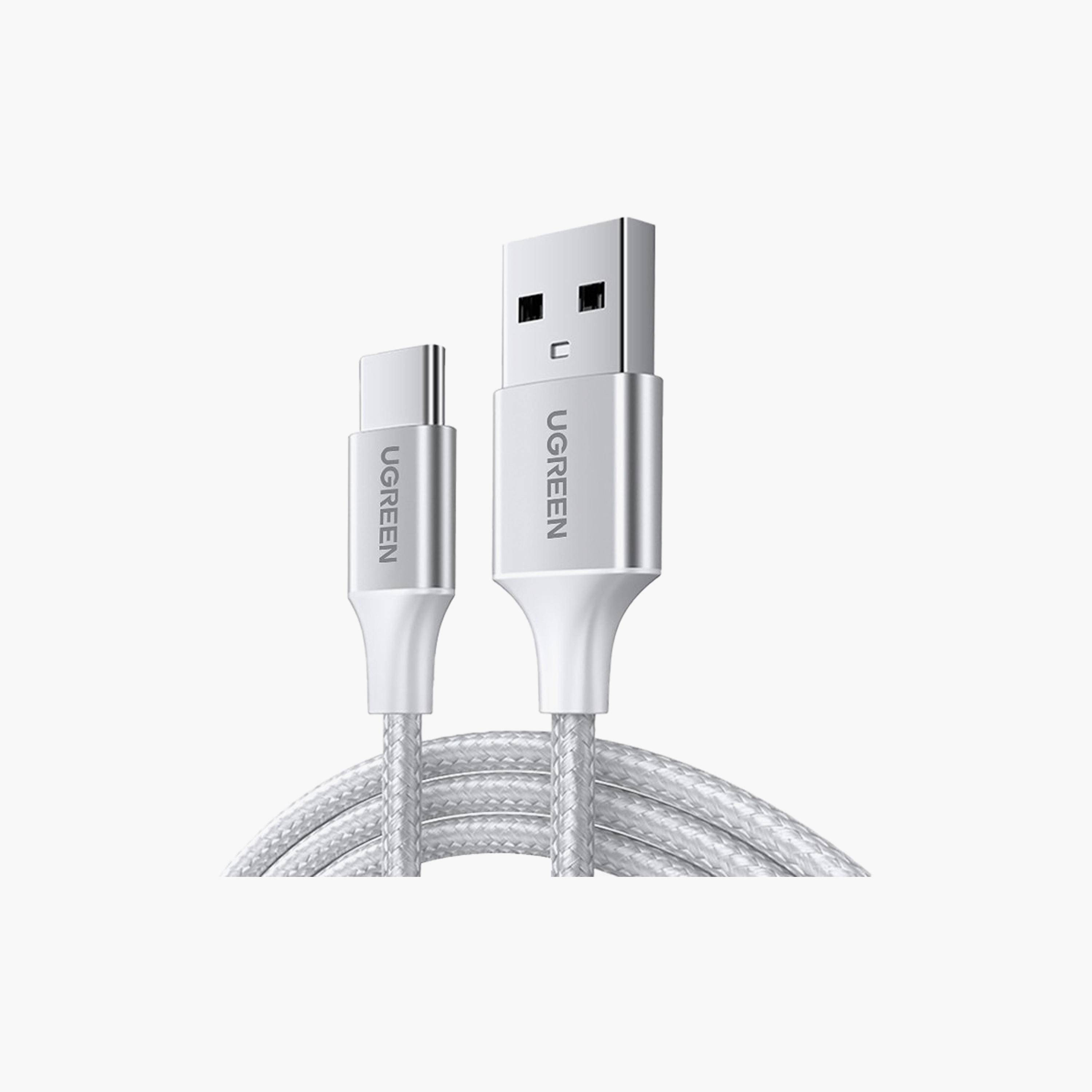 UGREEN USB-C Male to USB 2.0 Male Cable Aluminum Braid 3m - Silver | 60409-electronics-portabledevices-image-1