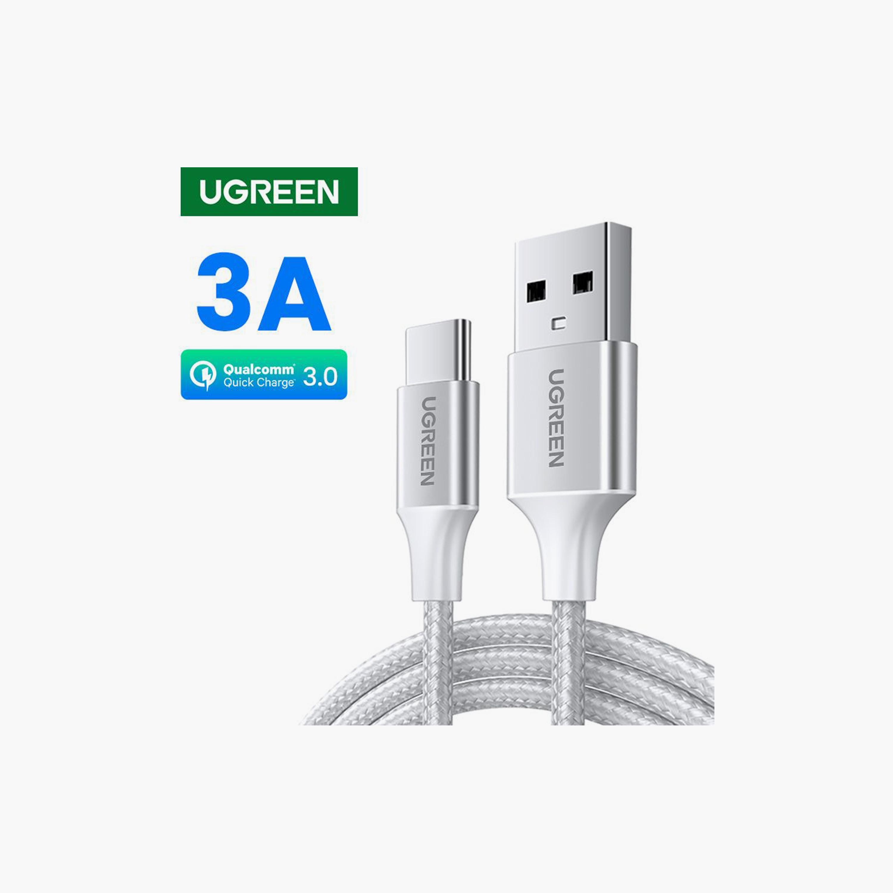 UGREEN USB-C Male to USB 2.0 Male Cable Aluminum Braid 3m - Silver | 60409-electronics-portabledevices-image-2
