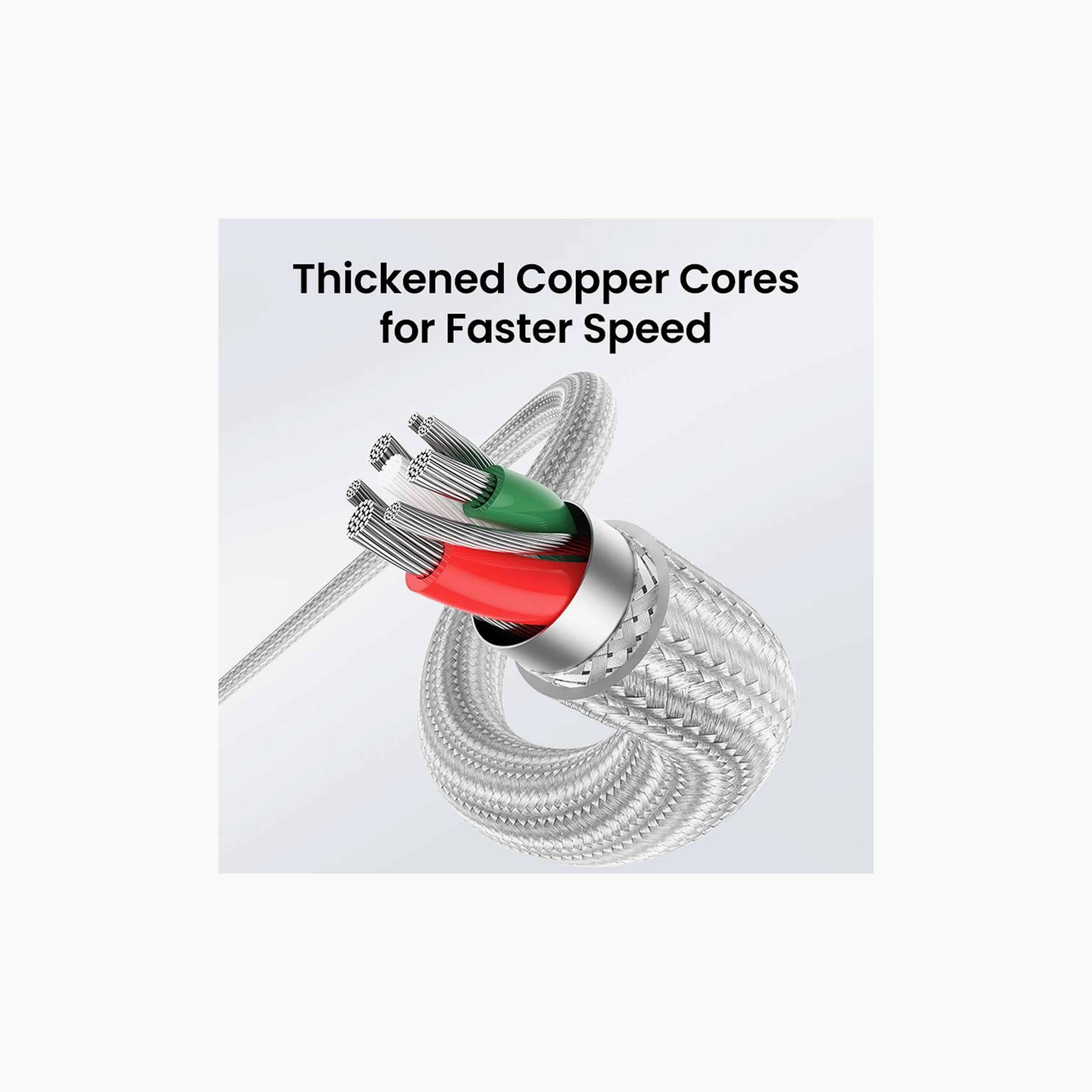 UGREEN USB-C to Lightning Cable Braided 2m - Silver | 70525-electronics-portabledevices-image-6