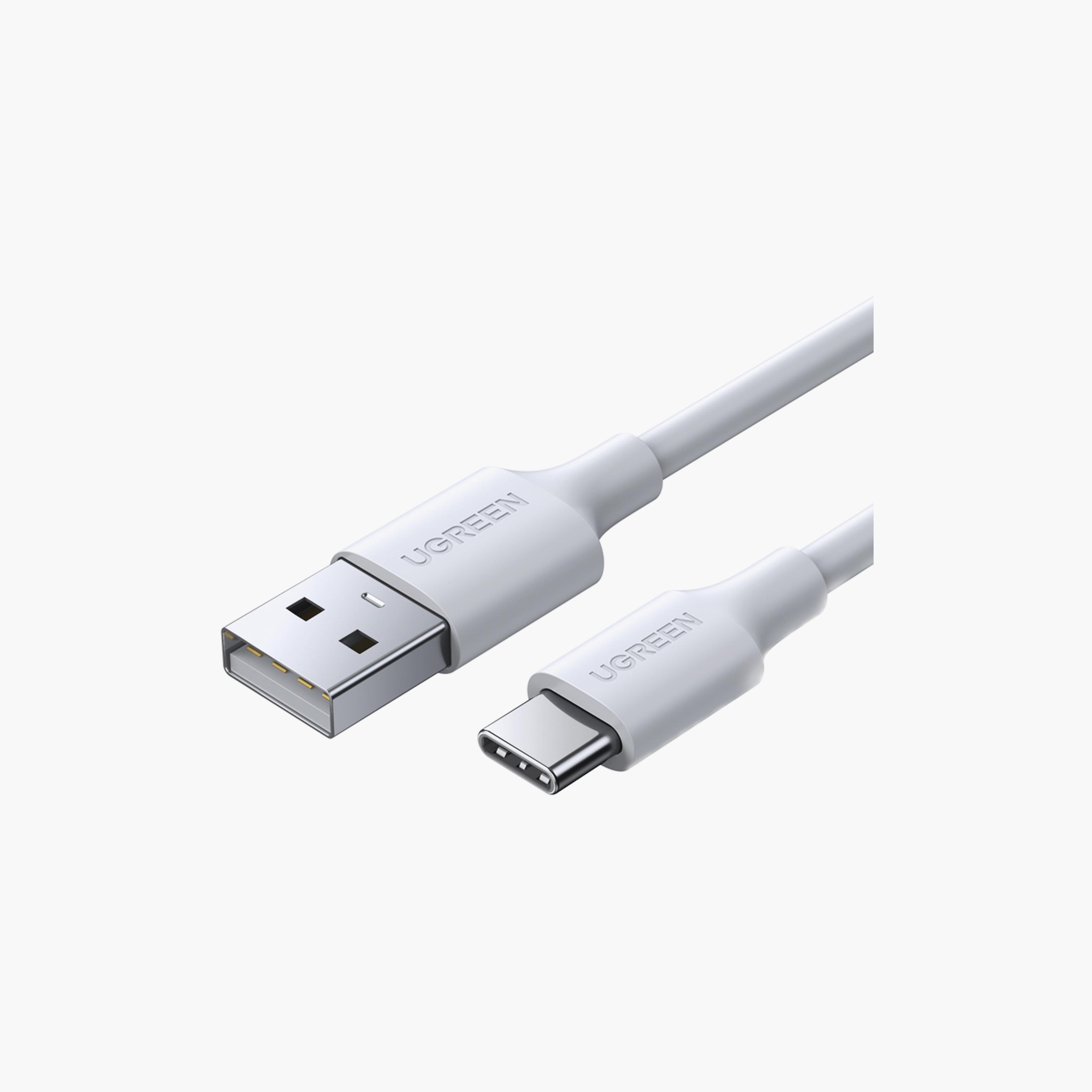 UGREEN Charging and Sync Data Cable USB to USB-C 1m - White | 60121-electronics-portabledevices-image-1