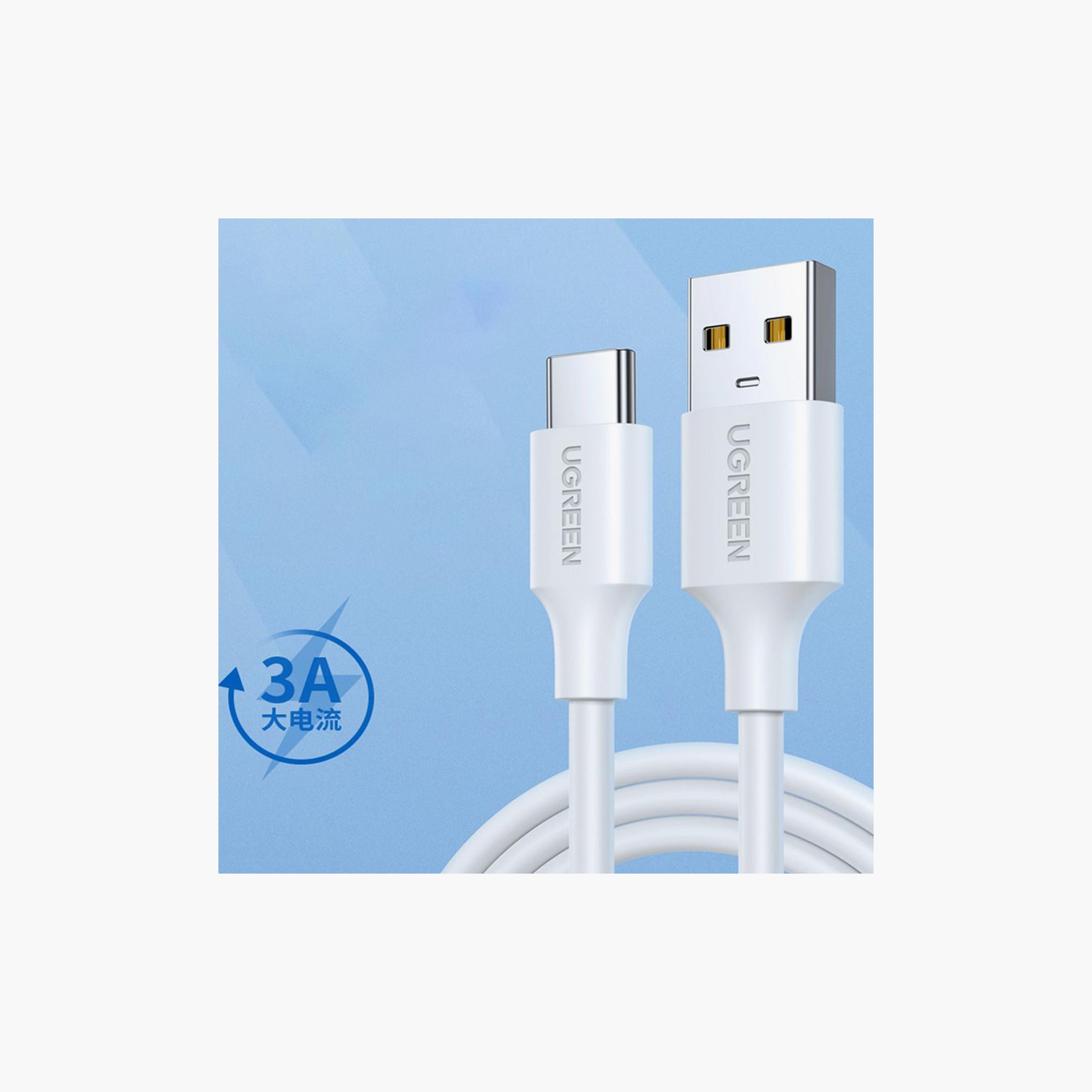 UGREEN Charging and Sync Data Cable USB to USB-C 2m - White | 60123-electronics-portabledevices-image-2