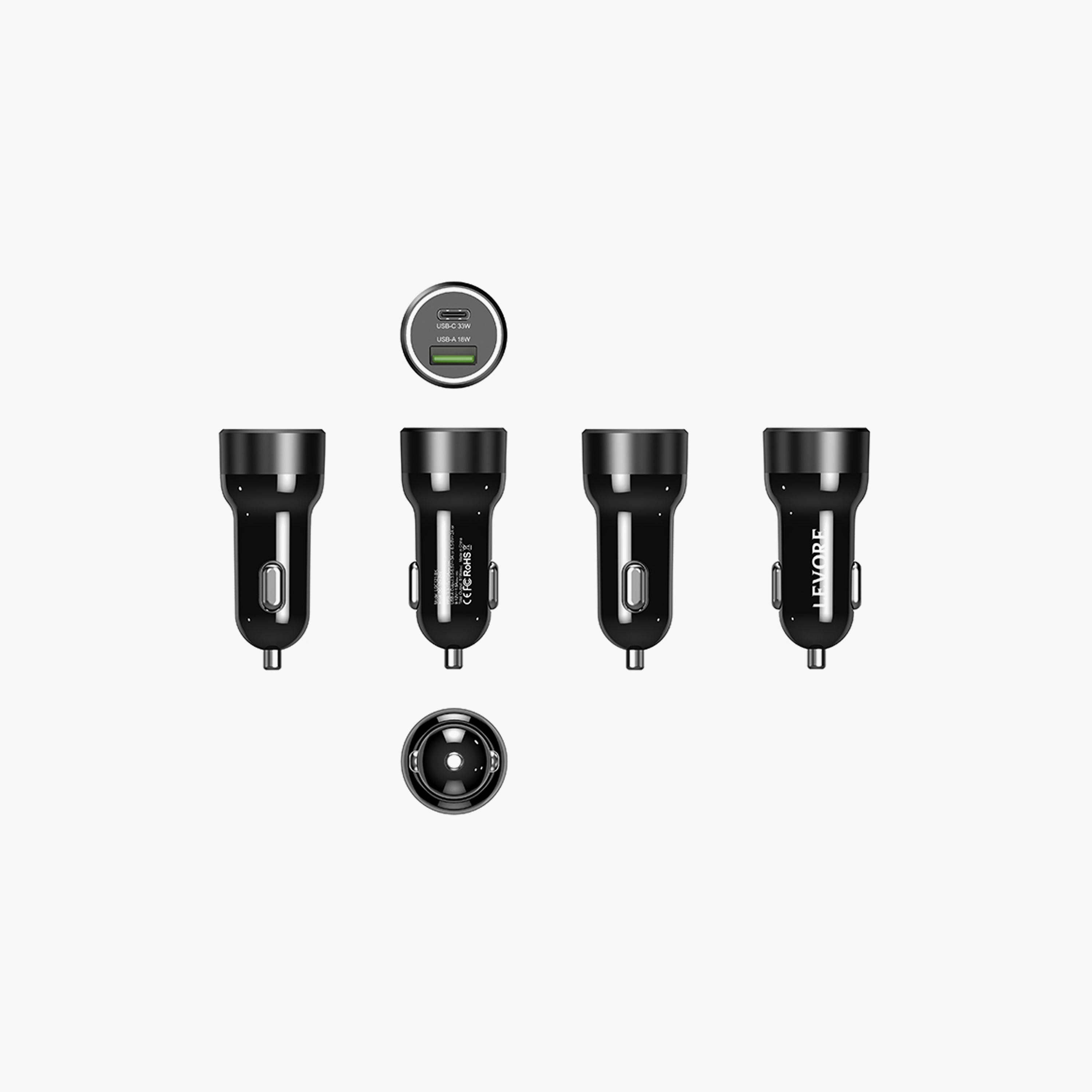 Levore Car Charger 51W USB-C PD and USB-A- Black | LGC121-BK-electronics-accessories-mobileaccesories-image-6