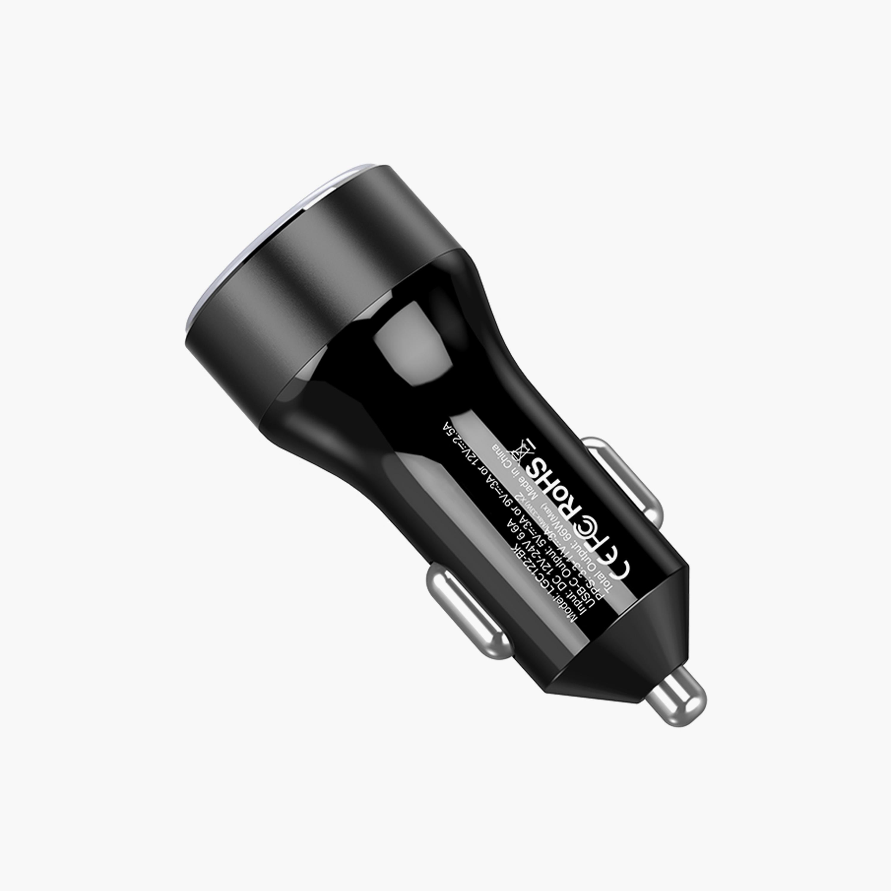 Levore Car Charger 54W 2X USB-C PD Ports - Black | LGC122-BK-electronics-accessories-mobileaccesories-image-3