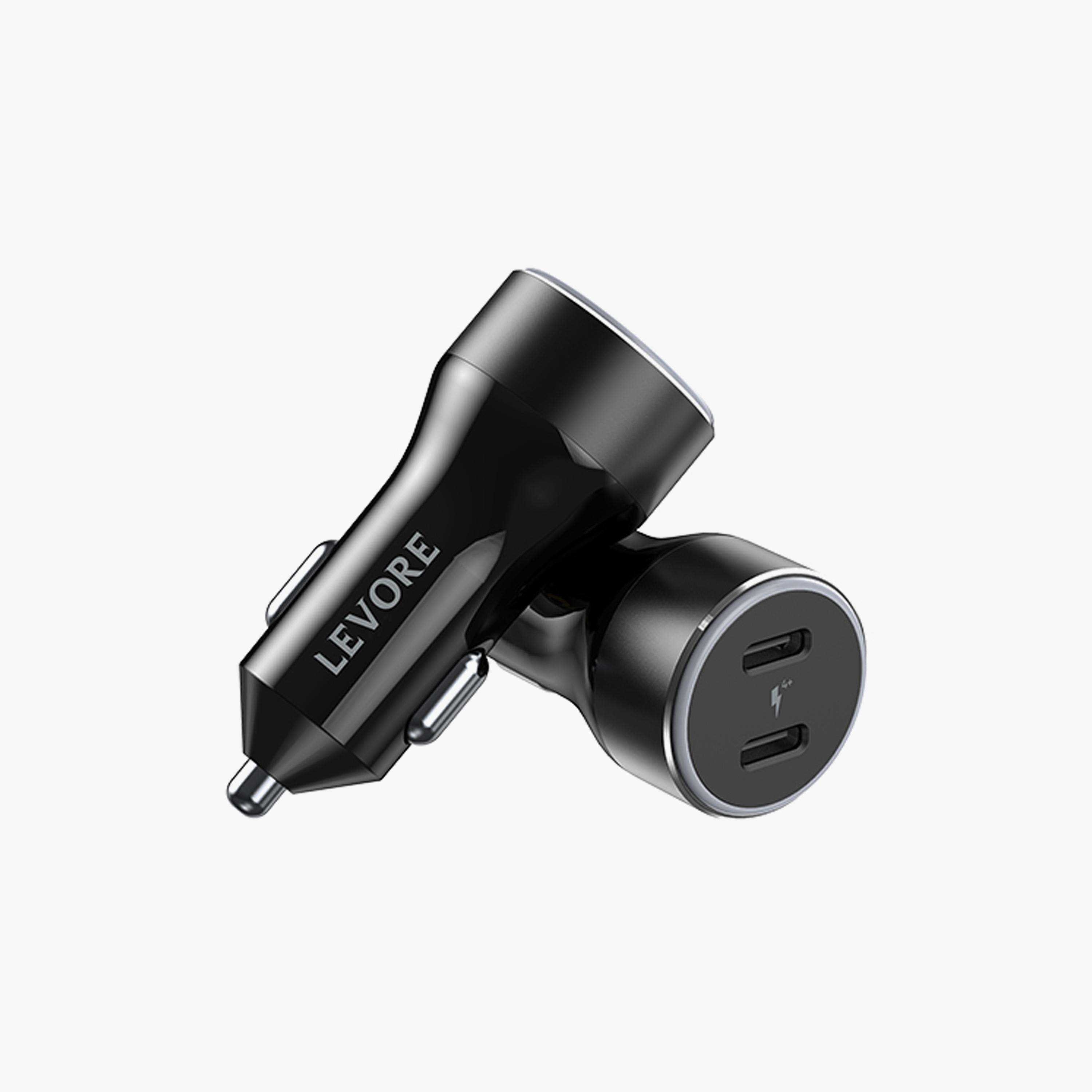 Levore Car Charger 54W 2X USB-C PD Ports - Black | LGC122-BK-electronics-accessories-mobileaccesories-image-6