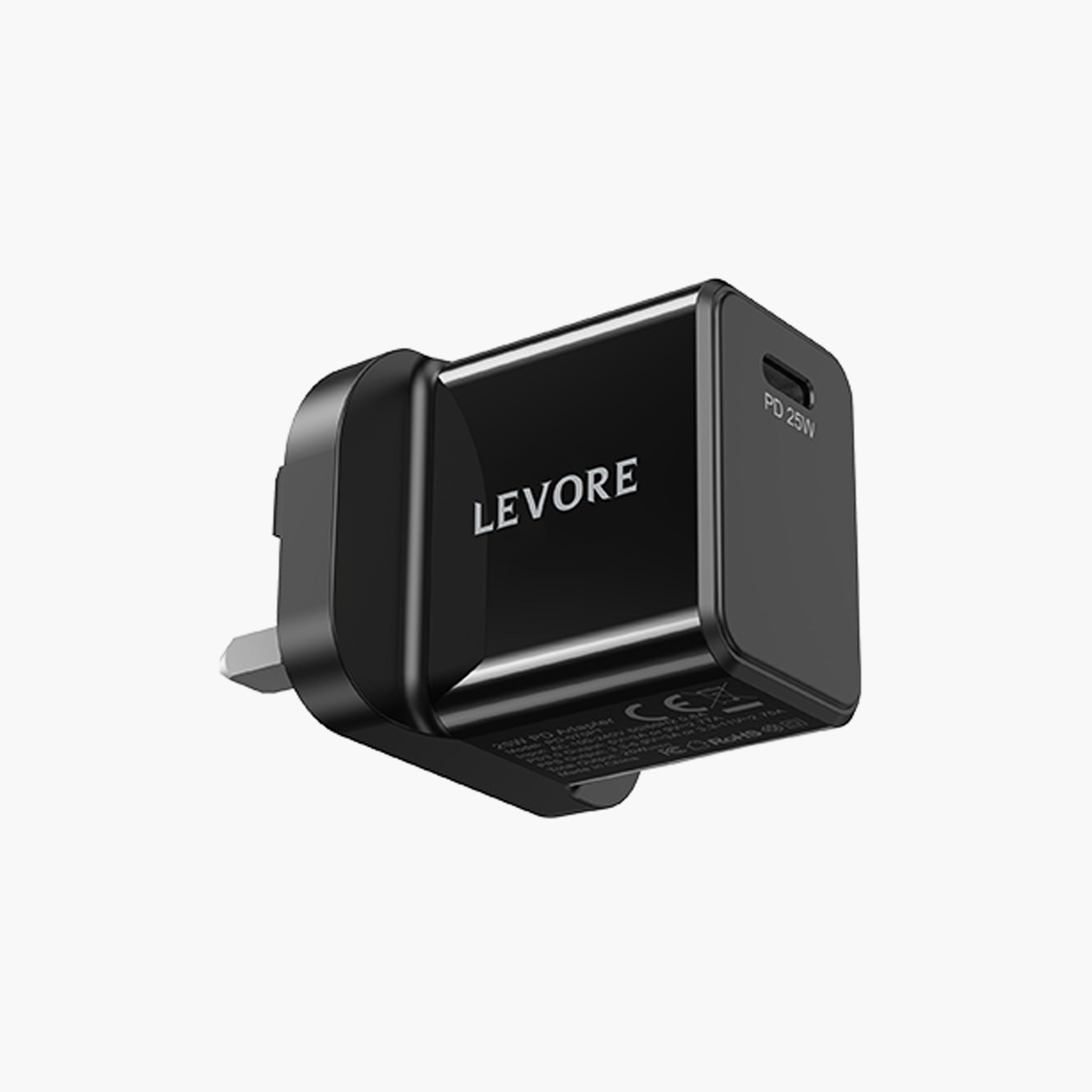 Levore Wall Charger 25W USB-C PD Adapter - Black | LGW111-BK-electronics-accessories-mobileaccesories-image-2