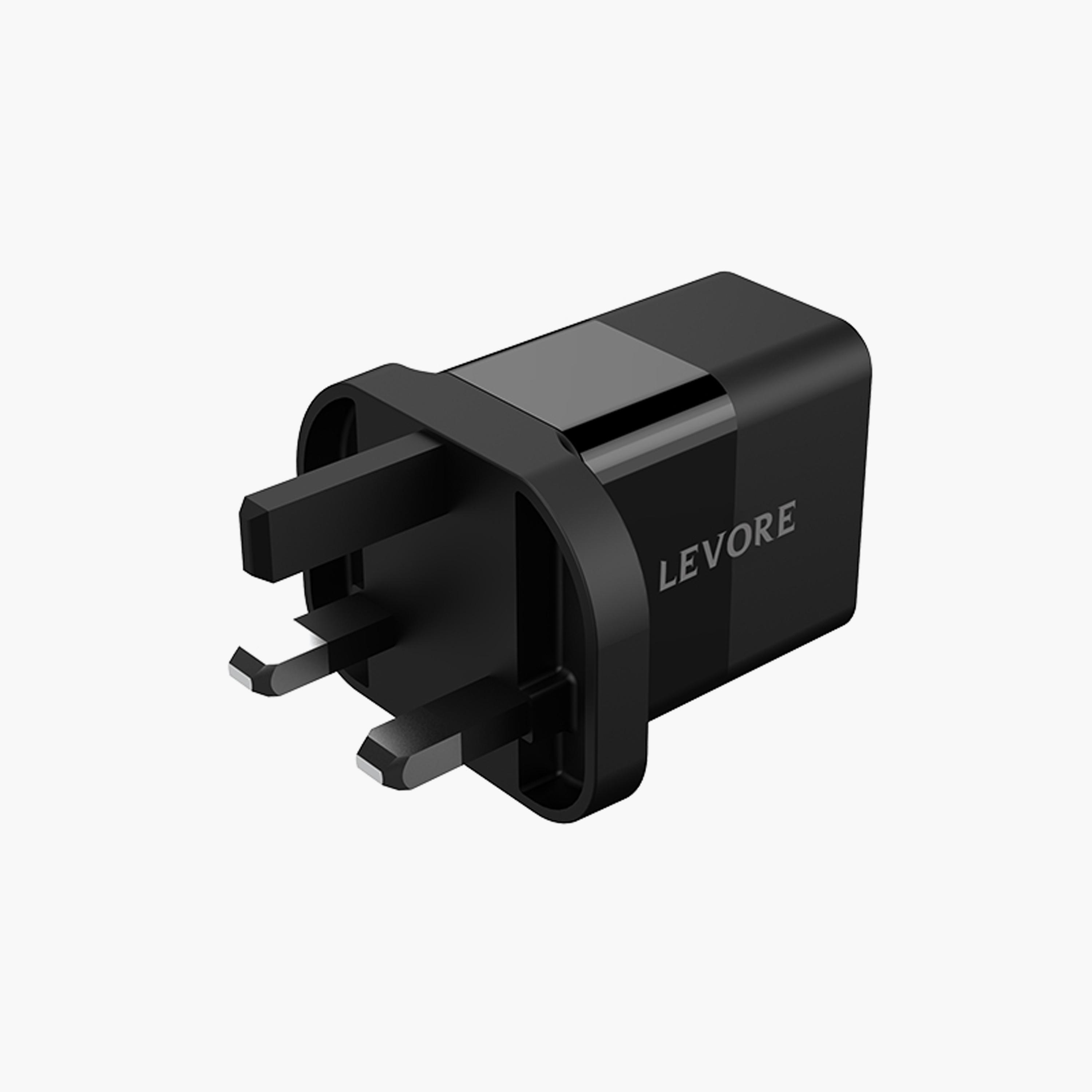 Levore Wall Charger 20W USB-C PD Adapter- Black | LGW112-BK-electronics-accessories-mobileaccesories-image-2