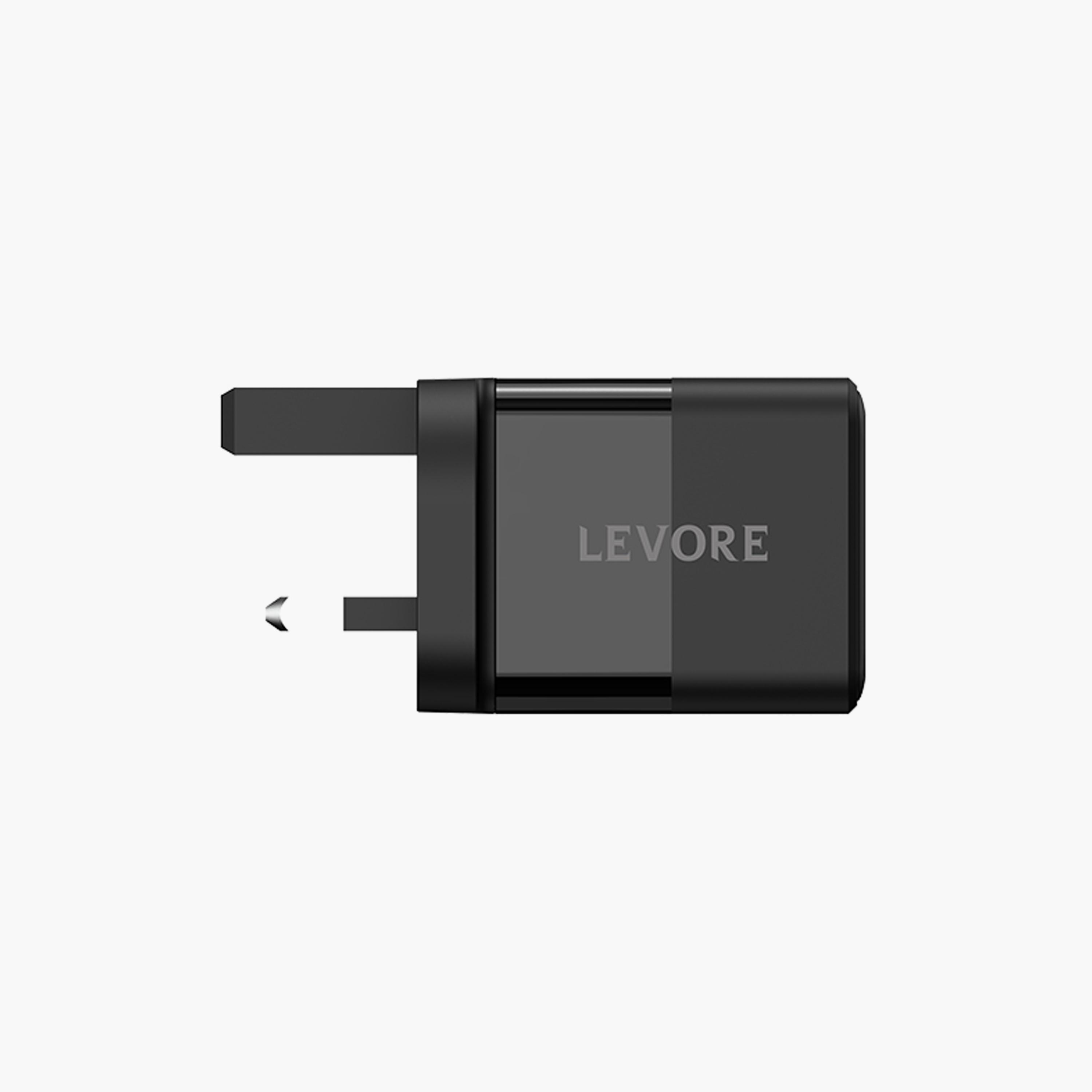 Levore Wall Charger 20W USB-C PD Adapter- Black | LGW112-BK-electronics-accessories-mobileaccesories-image-3