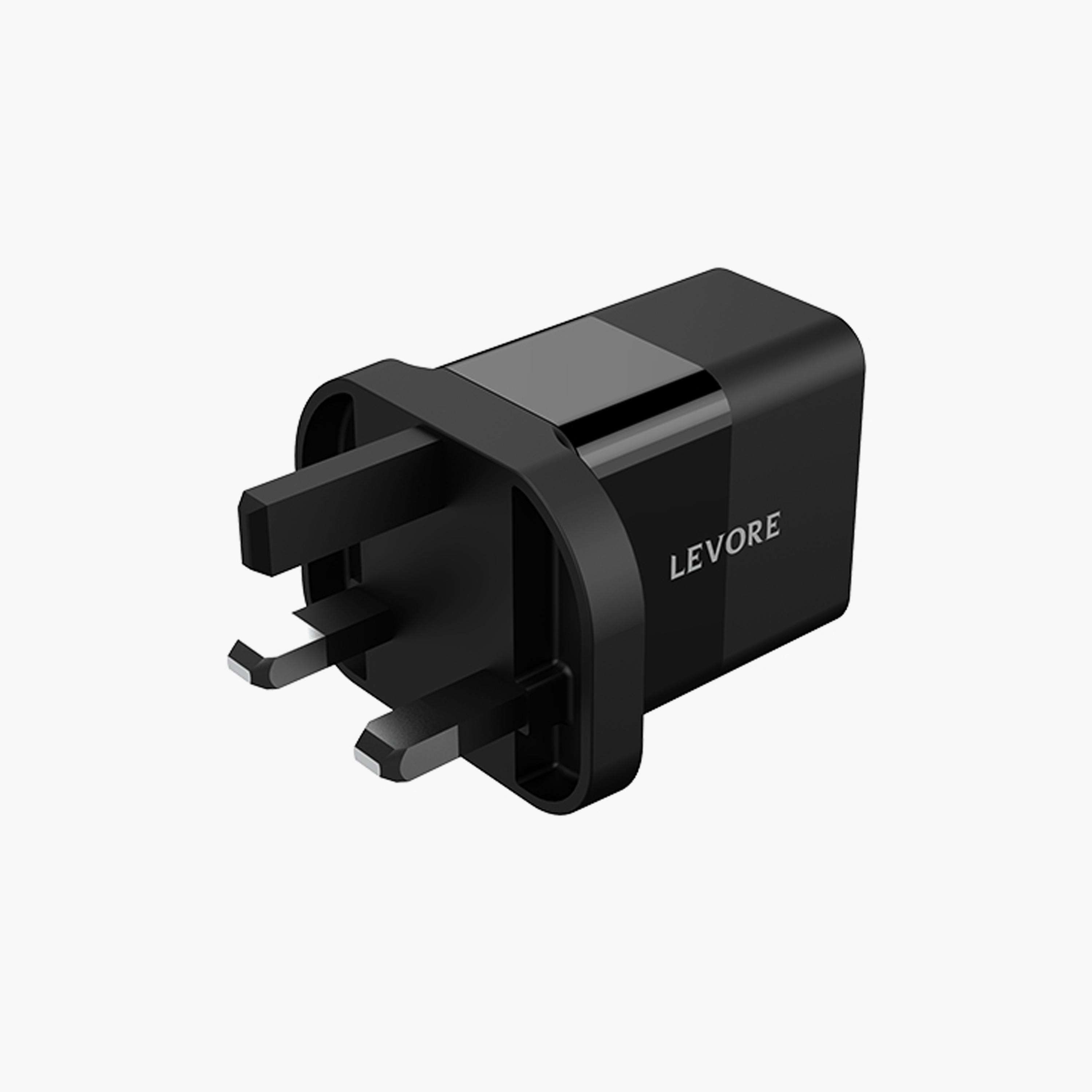Levore Wall Charger 20W USB-C PD and USB-A Port - Black | LGW122-BK-electronics-accessories-mobileaccesories-image-2