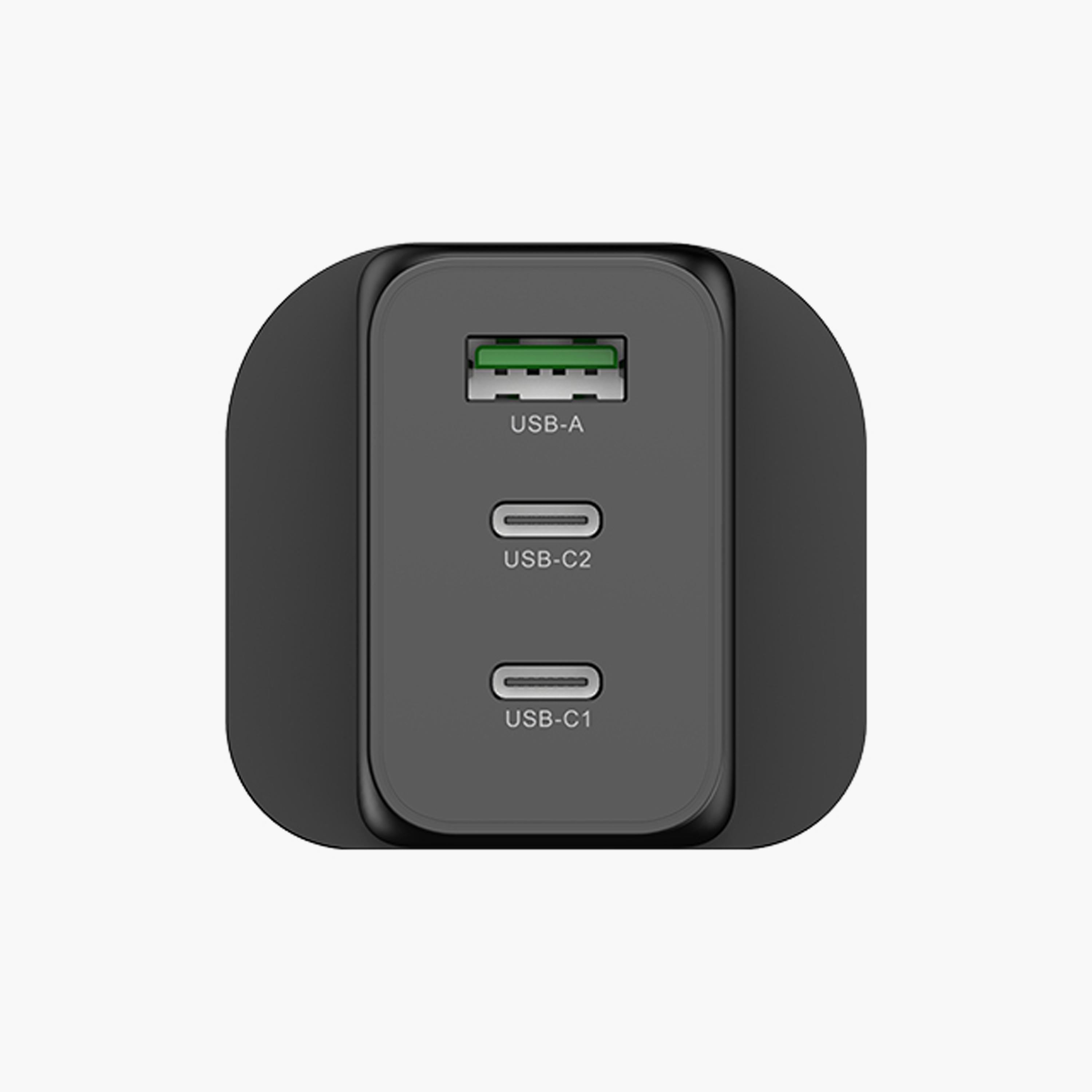 Levore Wall charger with Dual 65W 2 USB-C Ports and 30W USB-A Port - Black | LGW131-BK-electronics-accessories-mobileaccesories-image-2