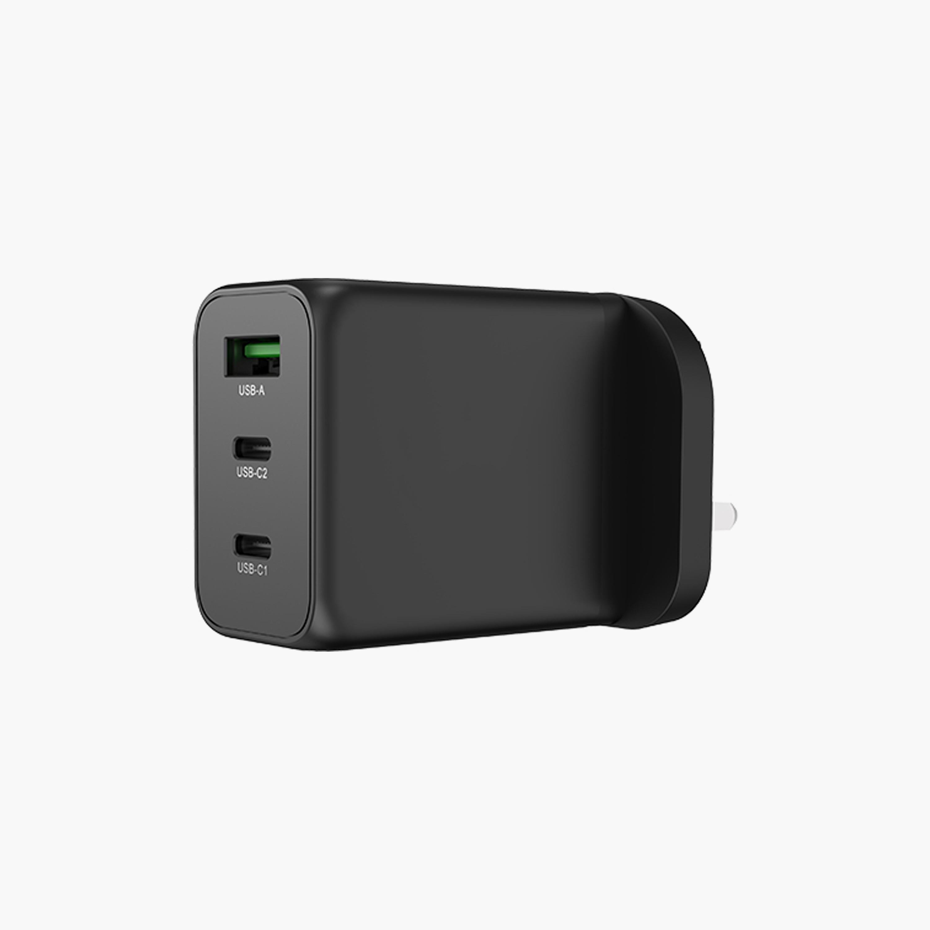 Levore Wall charger with Dual 65W 2 USB-C Ports and 30W USB-A Port - Black | LGW131-BK-electronics-accessories-mobileaccesories-image-3