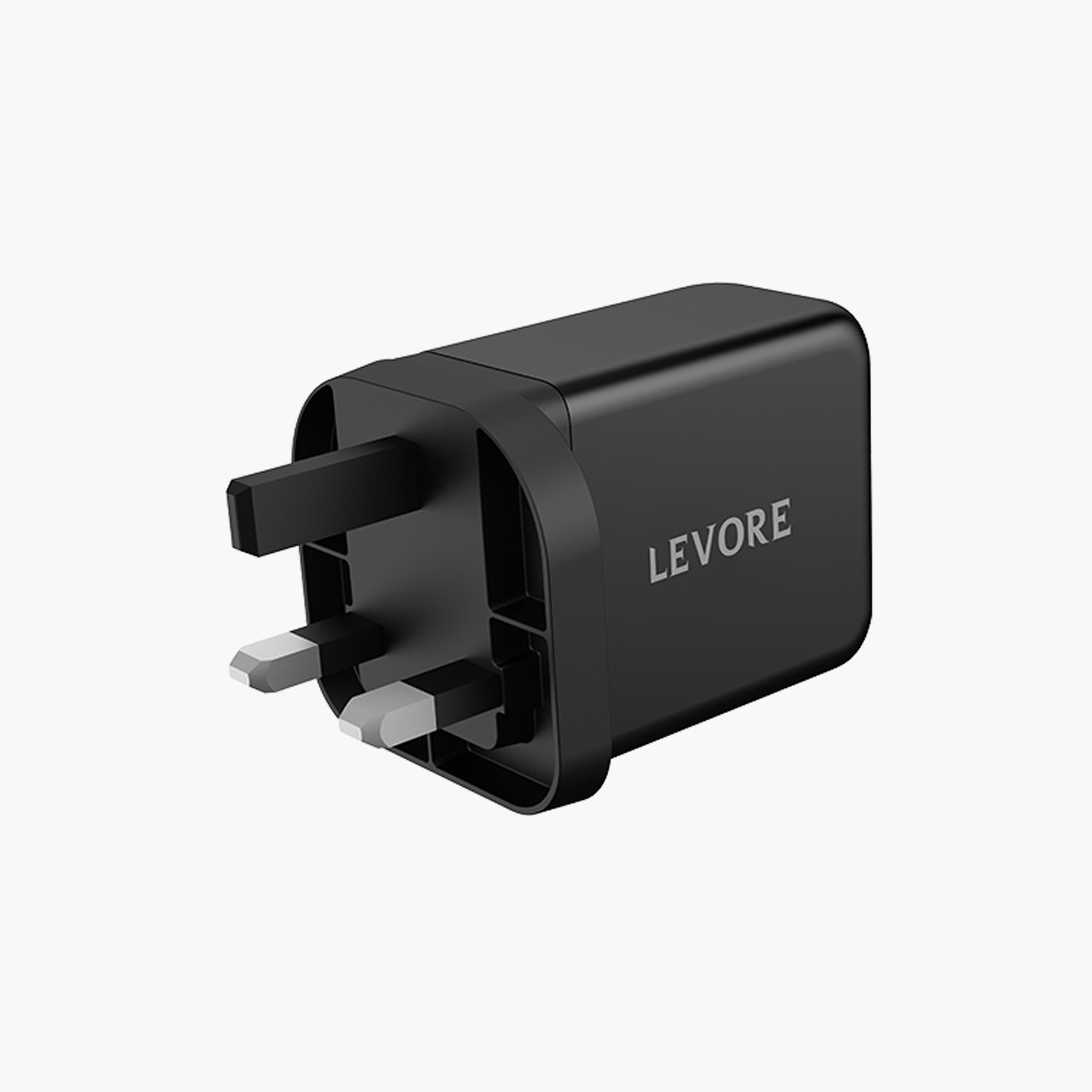 Levore Wall charger with Dual 65W 2 USB-C Ports and 30W USB-A Port - Black | LGW131-BK-electronics-accessories-mobileaccesories-image-4