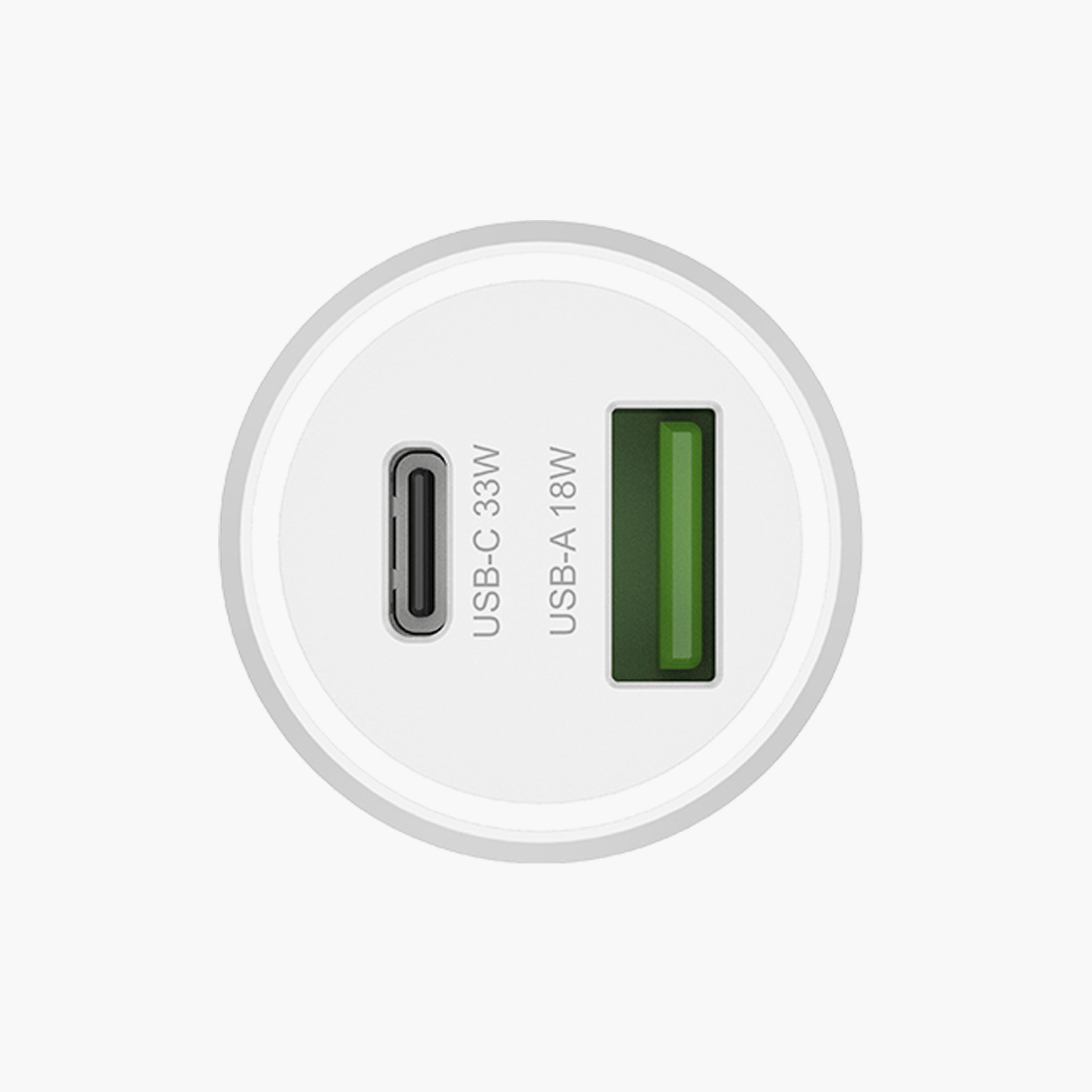 Levore Car Charger 51W USB-C PD and USB-A- White | LGC121-WH-electronics-accessories-mobileaccesories-image-3