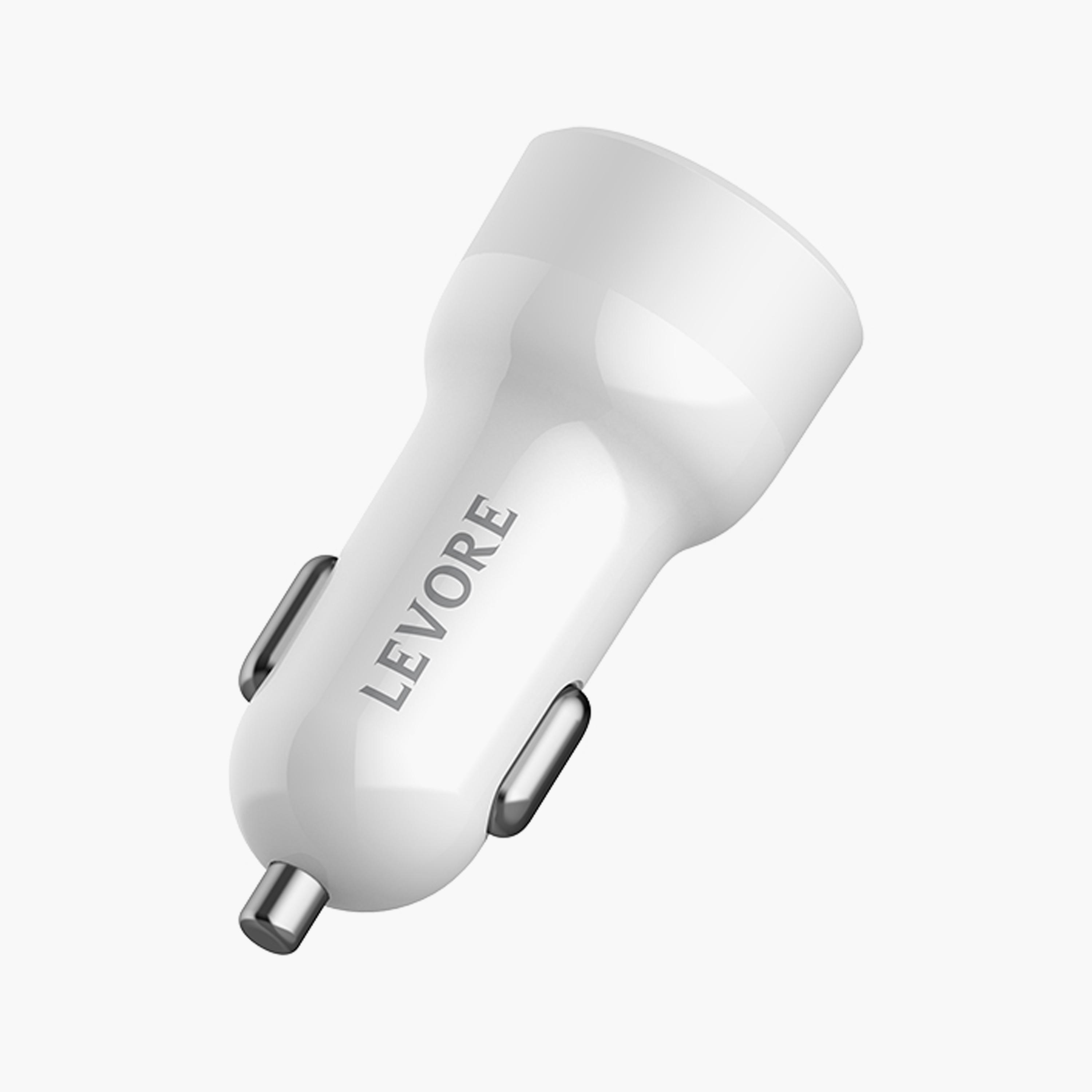 Levore Car Charger 51W USB-C PD and USB-A- White | LGC121-WH-electronics-accessories-mobileaccesories-image-4
