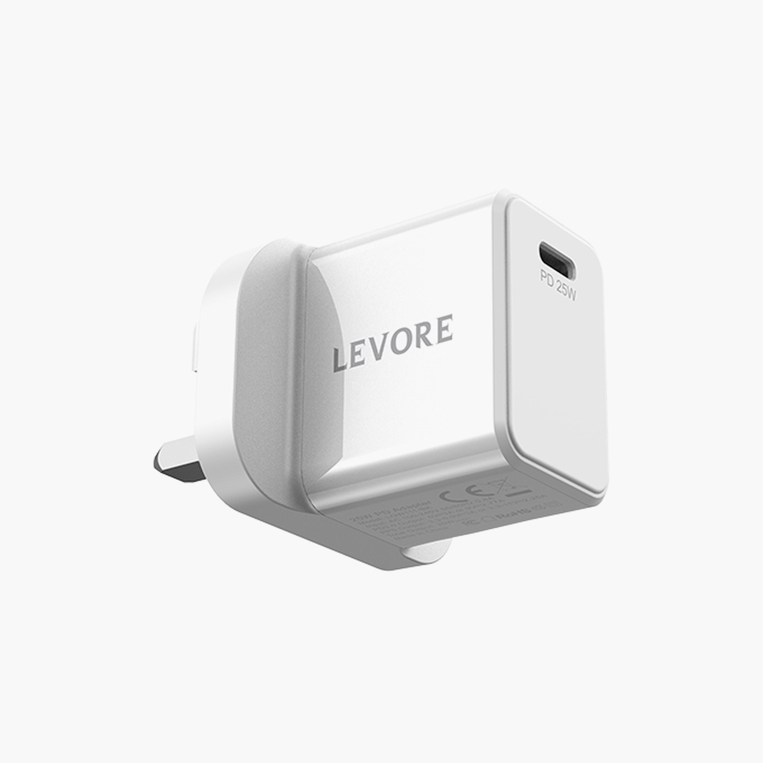 Levore Wall Charger 25W USB-C PD Adapter - White | LGW111-WH-electronics-accessories-mobileaccesories-image-4