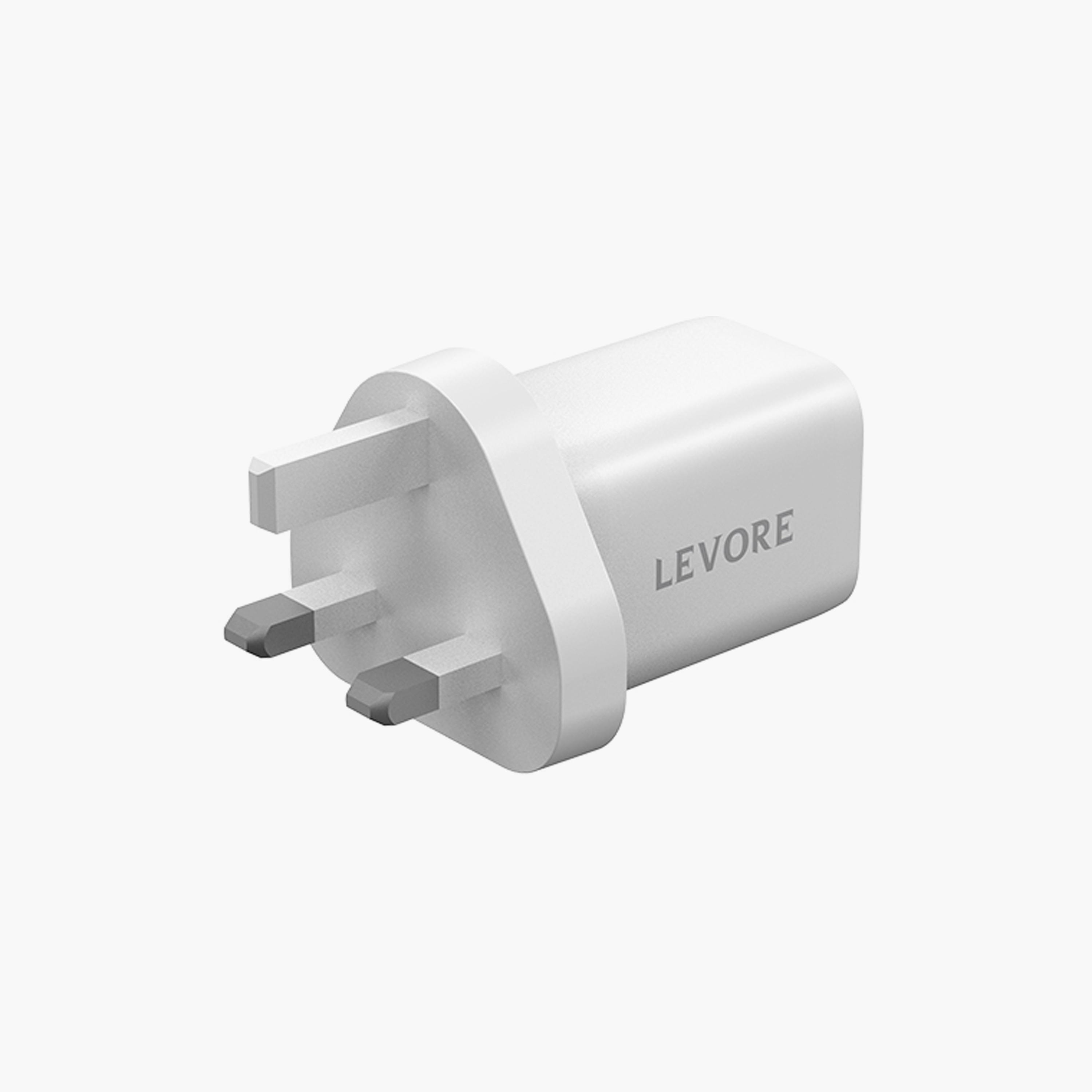 Levore Wall Charger 33W USB-C PD and USB-A Port - White | LGW121-WH-electronics-accessories-mobileaccesories-image-2