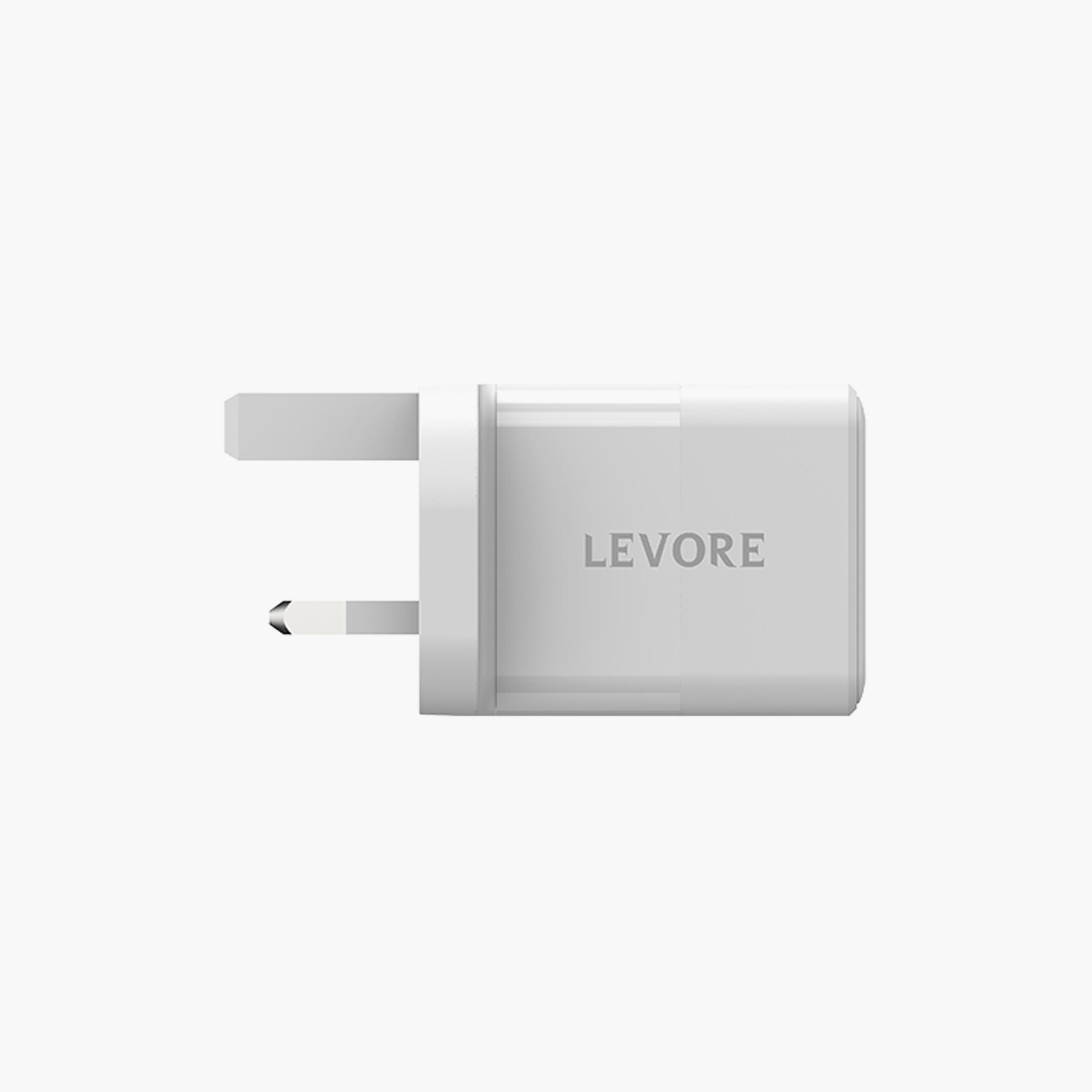 Levore Wall Charger 20W PD and USB-A Port- White | LGW122-WH-electronics-accessories-mobileaccesories-image-2