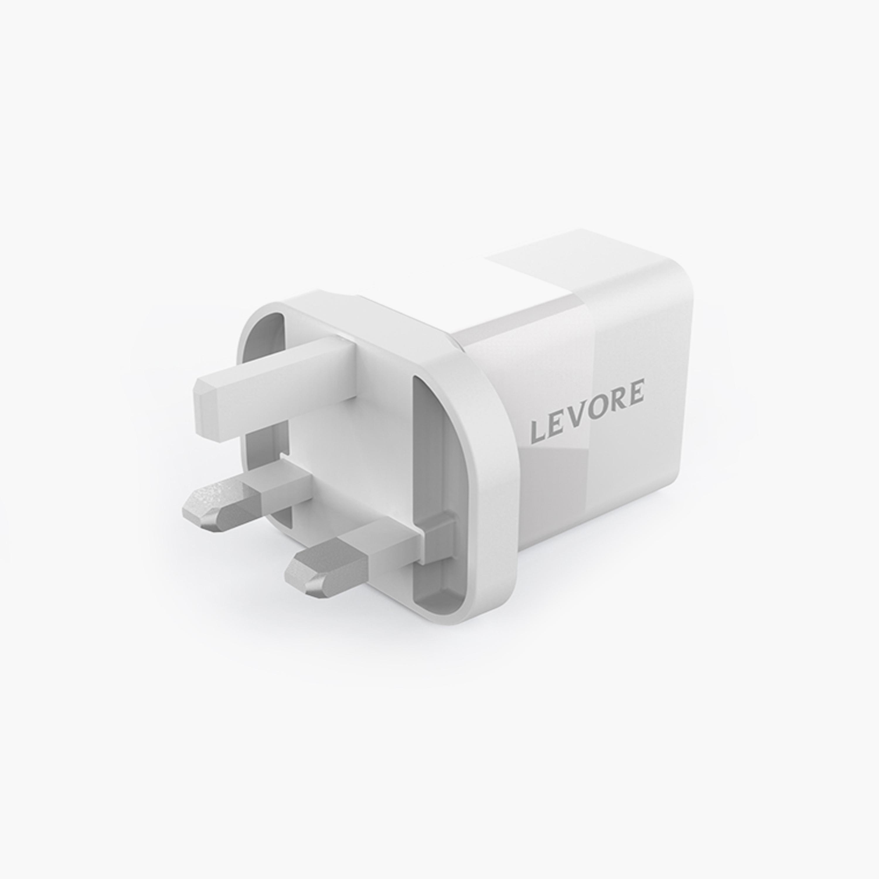 Levore Wall Charger 20W PD and USB-A Port- White | LGW122-WH-electronics-accessories-mobileaccesories-image-3