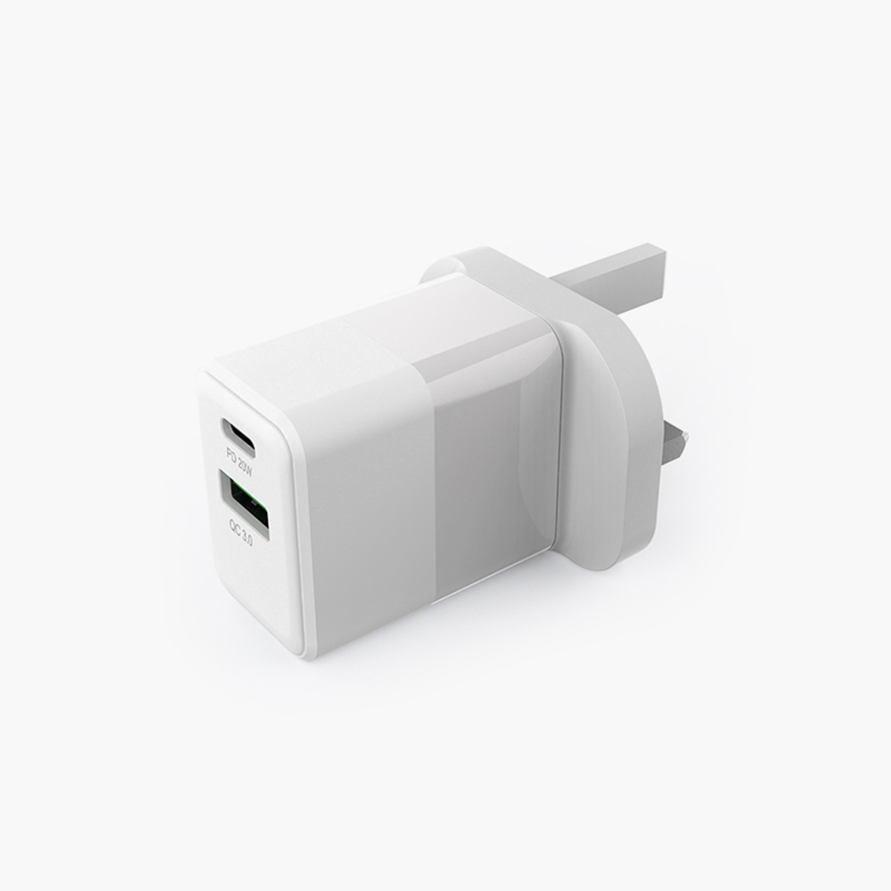 Levore Wall Charger 20W PD and USB-A Port- White | LGW122-WH-electronics-accessories-mobileaccesories-image-4