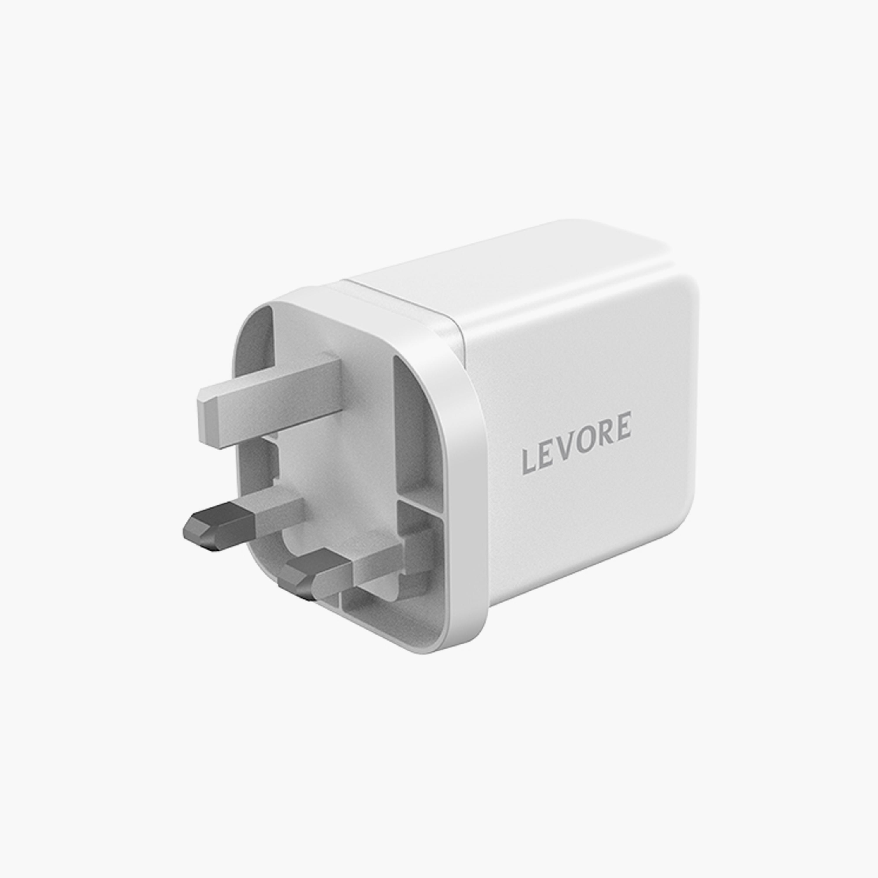 Levore Wall charger with Dual 65W 2 USB-C Ports and 30W USB-A Port - White | LGW131-WH-electronics-accessories-mobileaccesories-image-3