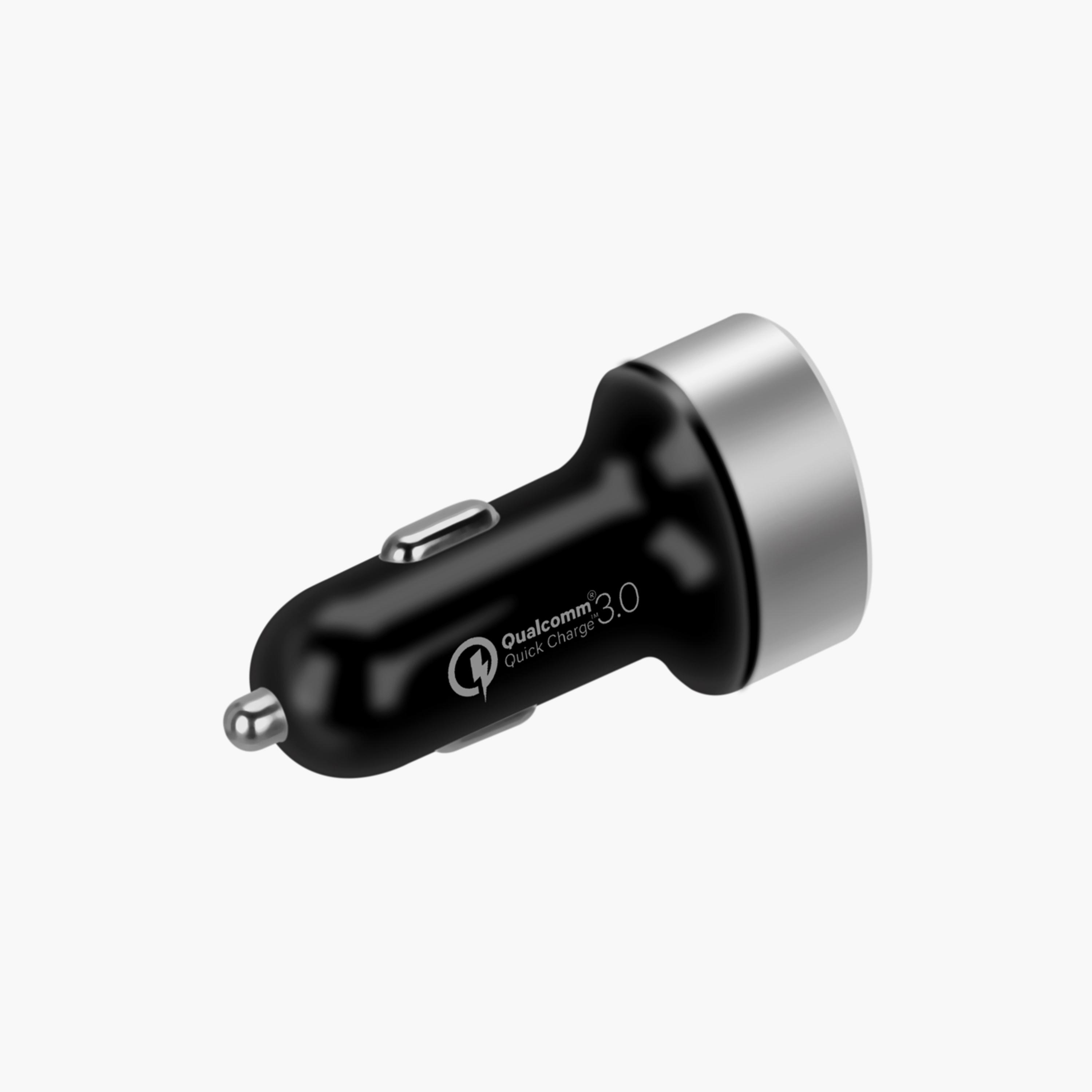 Momax UC series Dual-port Fast Car Charger - black | UC9D-electronics-accessories-mobileaccesories-image-1