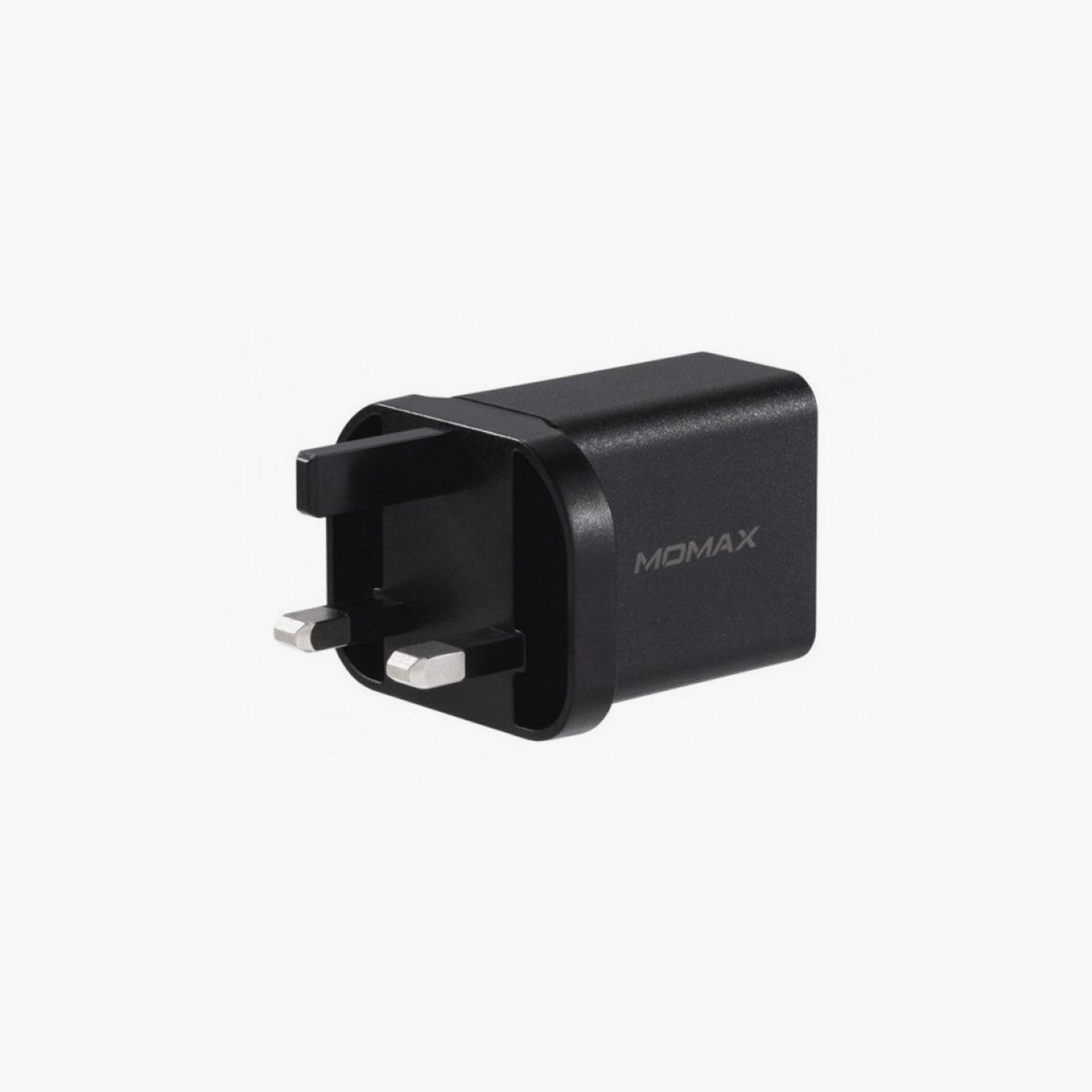 Momax Wall Charger One Plug 2-Ports PD And QC 3.0 USB Fast Charger 20W - Black | UM13UKD-electronics-accessories-mobileaccesories-image-2