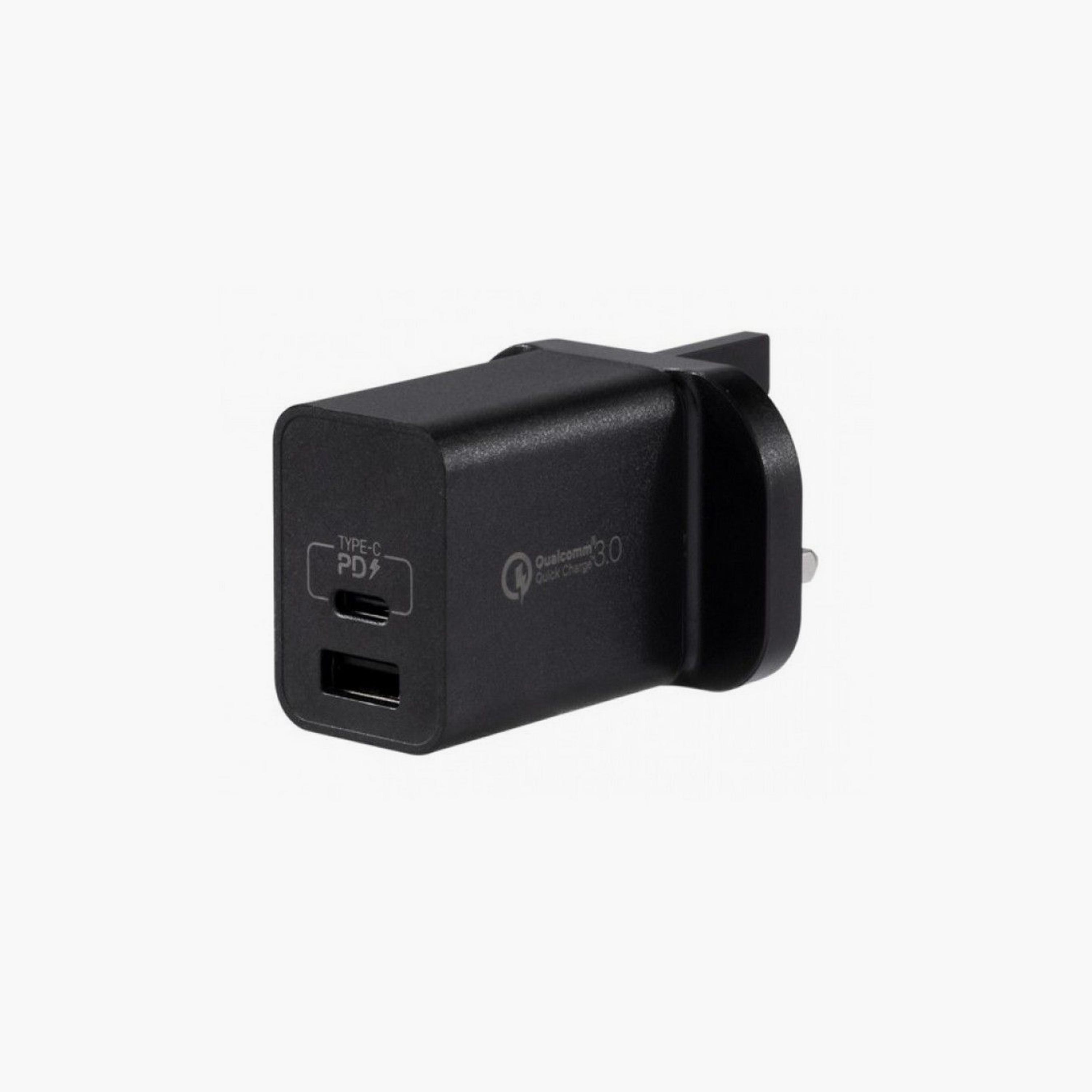 Momax Wall Charger One Plug 2-Ports PD And QC 3.0 USB Fast Charger 20W - Black | UM13UKD-electronics-accessories-mobileaccesories-image-3