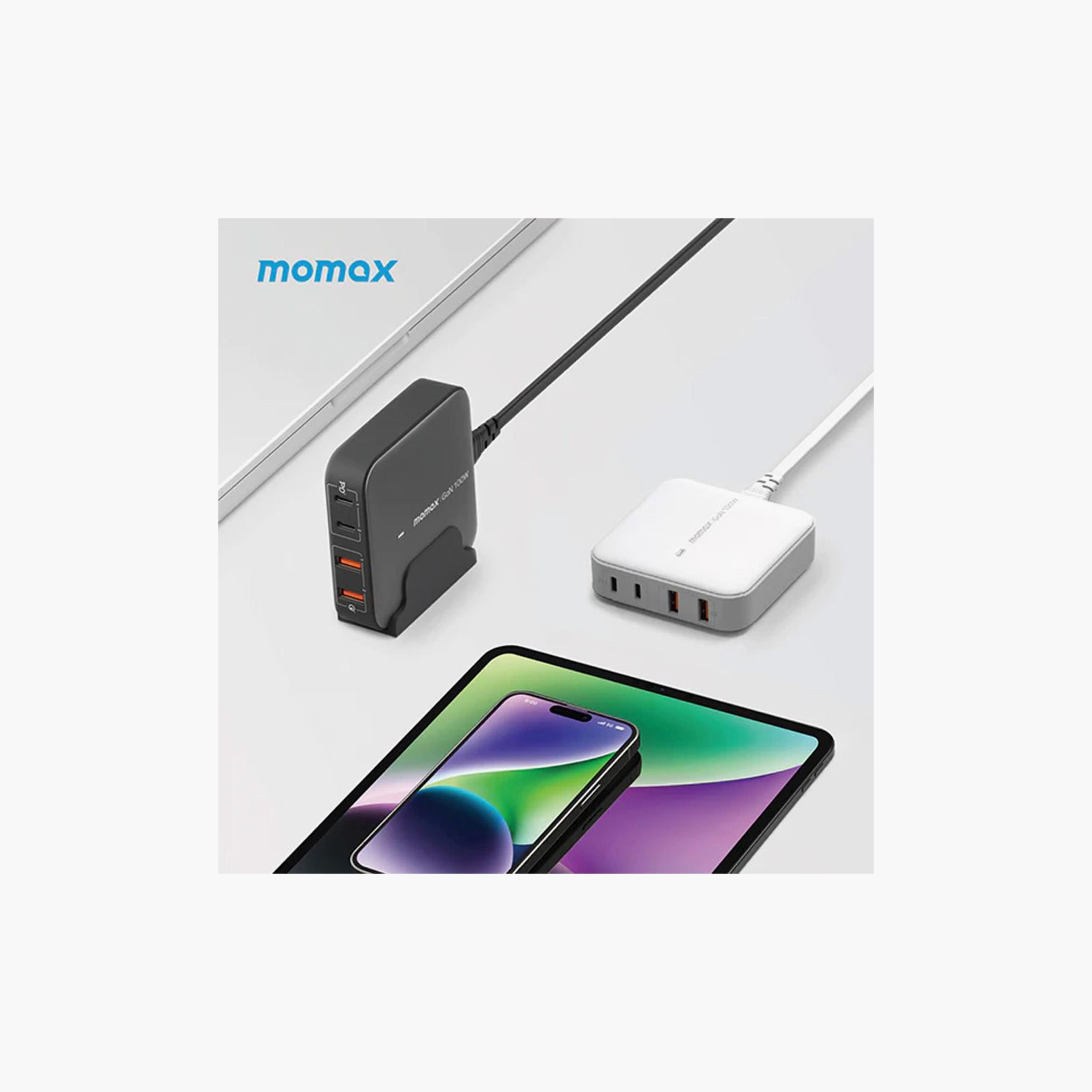 Momax One Plug Gan 100W 4-Port Desktop Charger 2 USB-C and 2 USB-A port - Black | UM33UKE-electronics-accessories-mobileaccesories-image-5