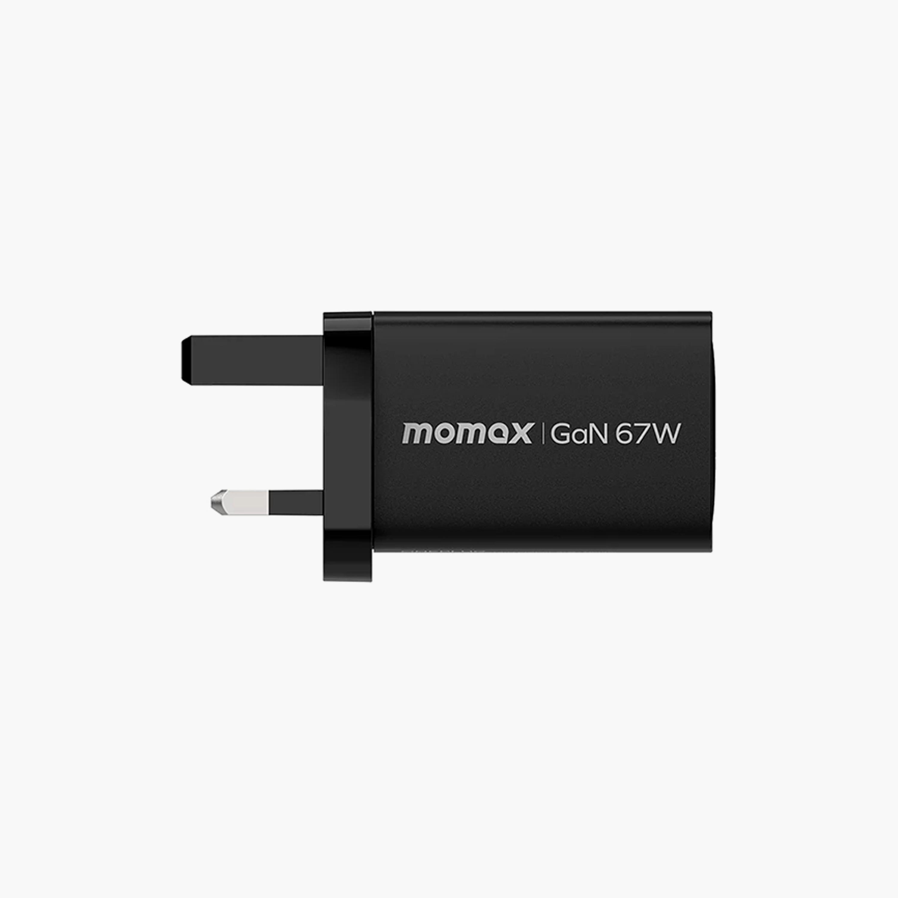 Momax One Plug 67W 3-Port Gan Charger - Black | UM30UKDHK1-electronics-accessories-mobileaccesories-image-3