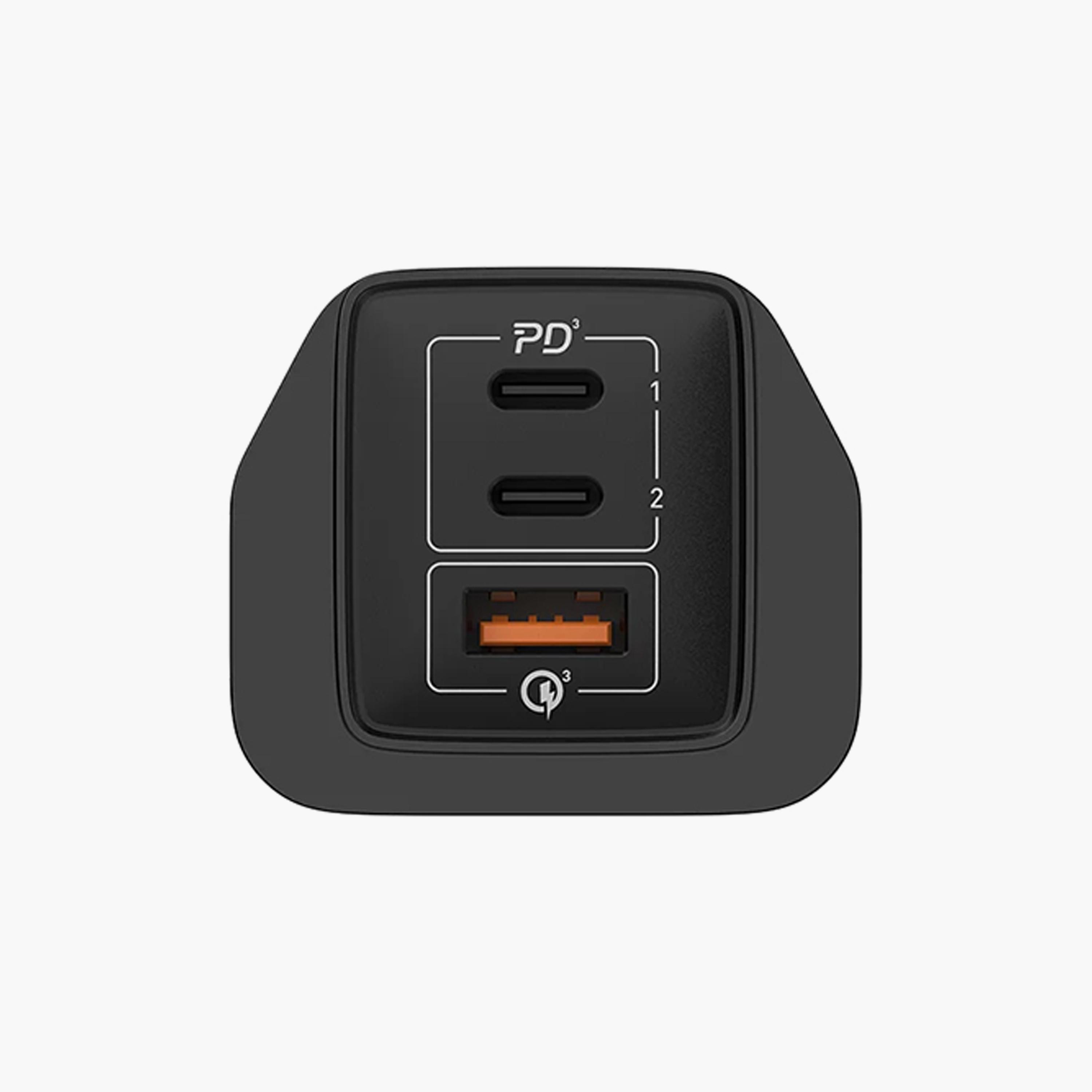 Momax One Plug 67W 3-Port Gan Charger - Black | UM30UKDHK1-electronics-accessories-mobileaccesories-image-4