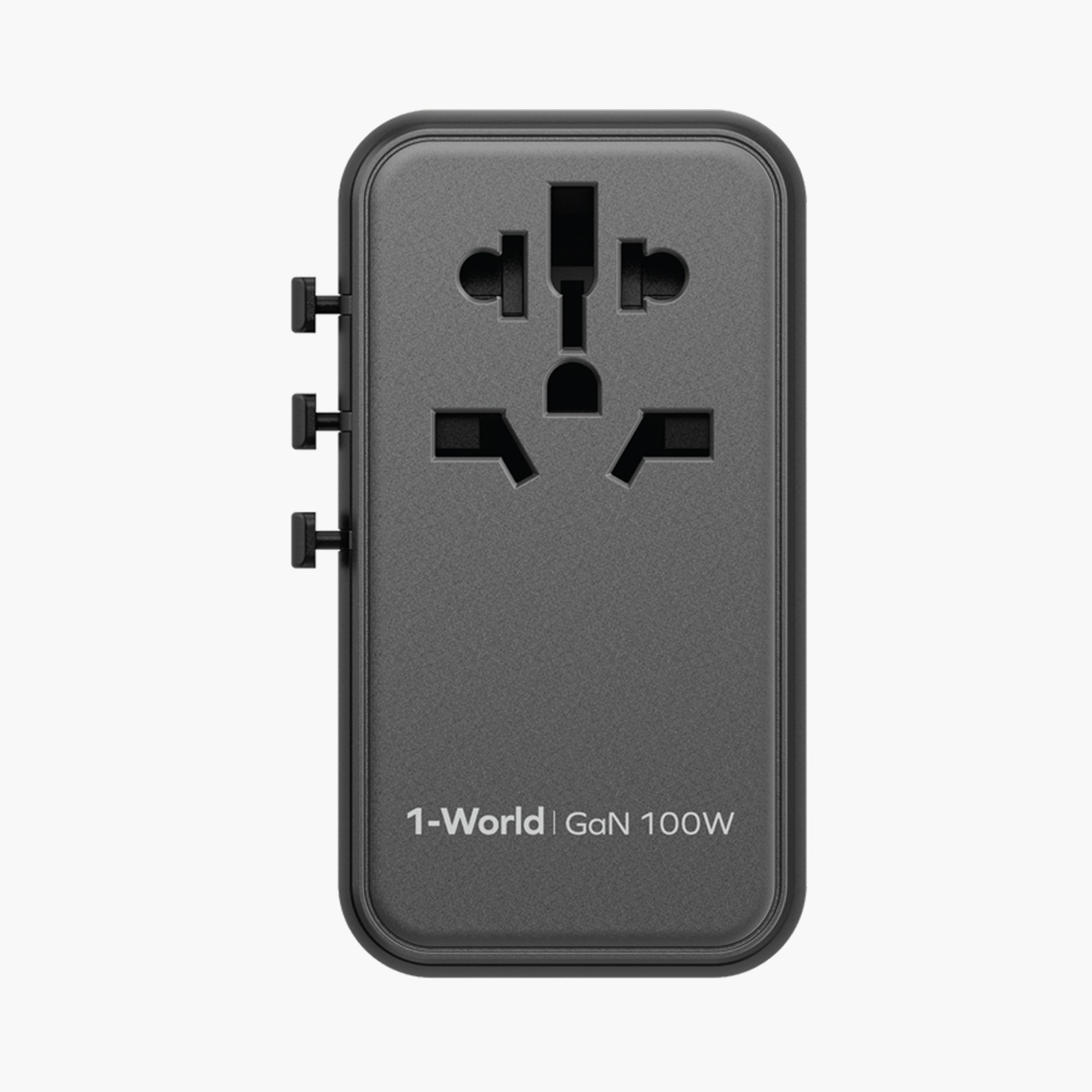 Momax Travel Socket 1-World Power Adapter Charger Gan PD 4 Ports 100W - Black | UA10D-electronics-accessories-mobileaccesories-image-2