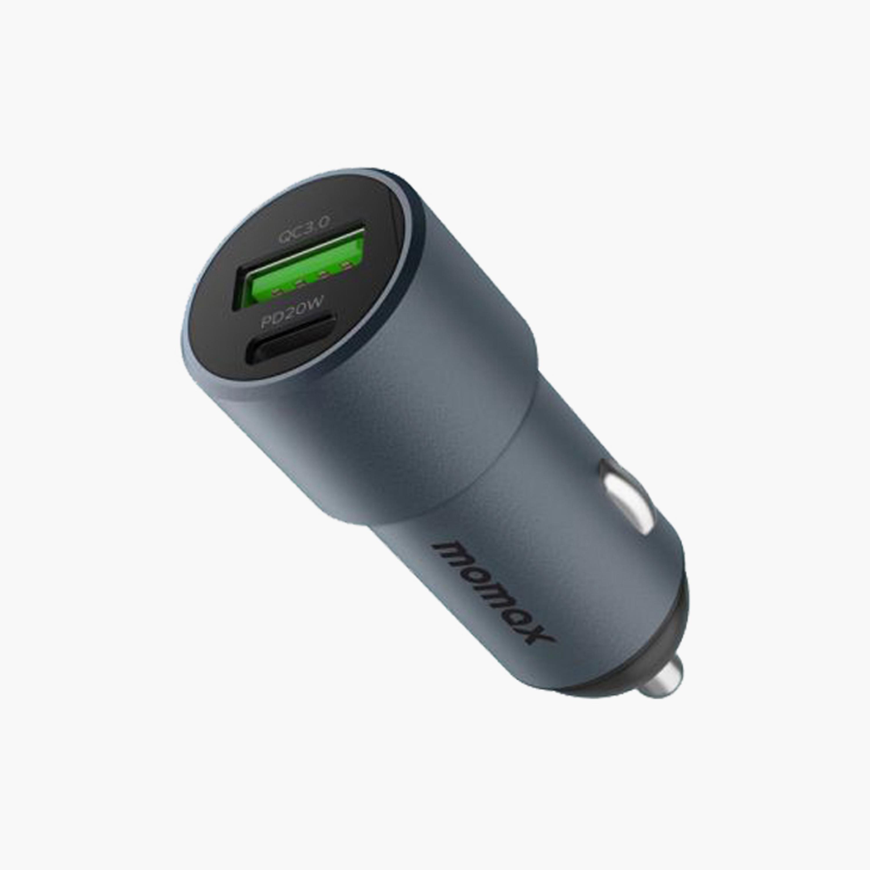 Momax UC15 Dual-Port Fast Charging with PD Port 38W - Grey | UC15E-electronics-accessories-mobileaccesories-image-1