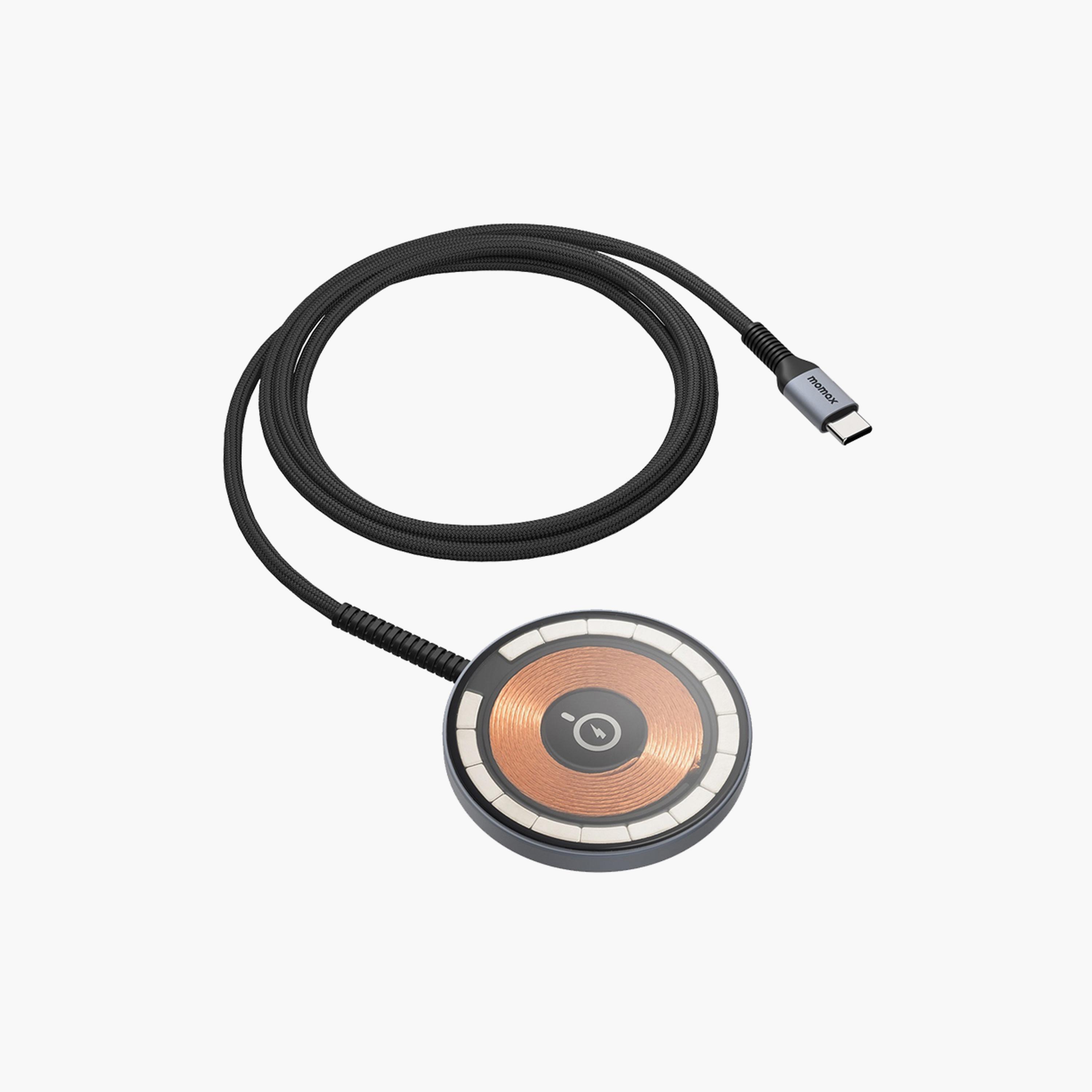 Momax Q.MAG 2 Transparent Magnetic Wireless Charger, 15W Max, 1.2M Cable - Grey | UD21E-electronics-accessories-mobileaccesories-image-5