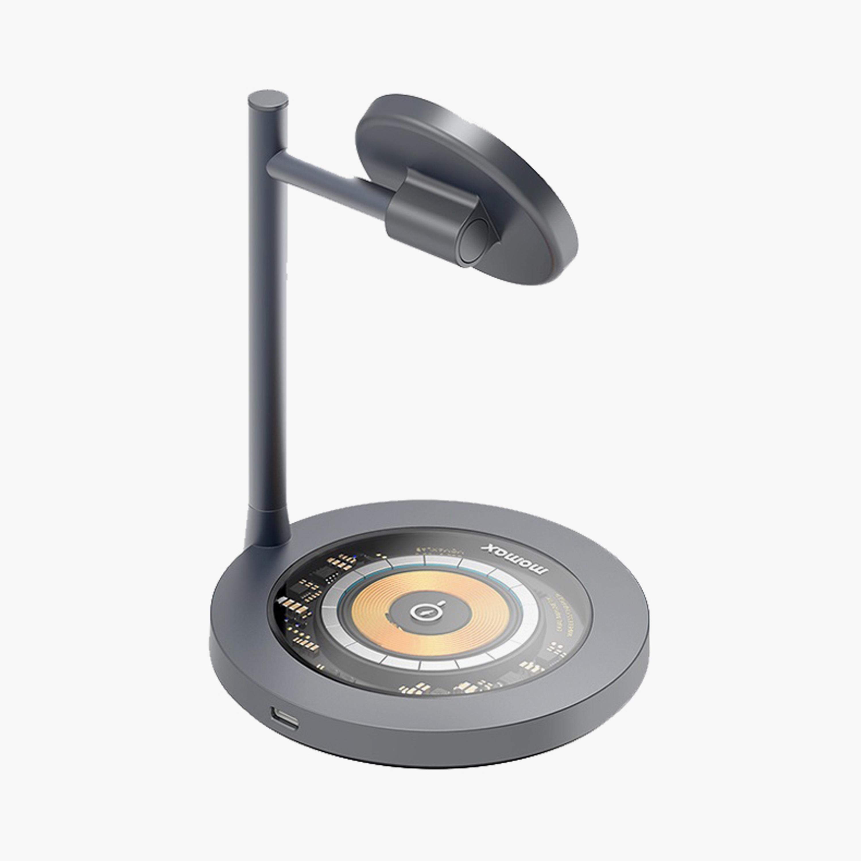 Momax Dual Magnetic Wireless Charging Stand (15W Max) Aluminium Stand - Grey | UD23E-electronics-accessories-mobileaccesories-image-3