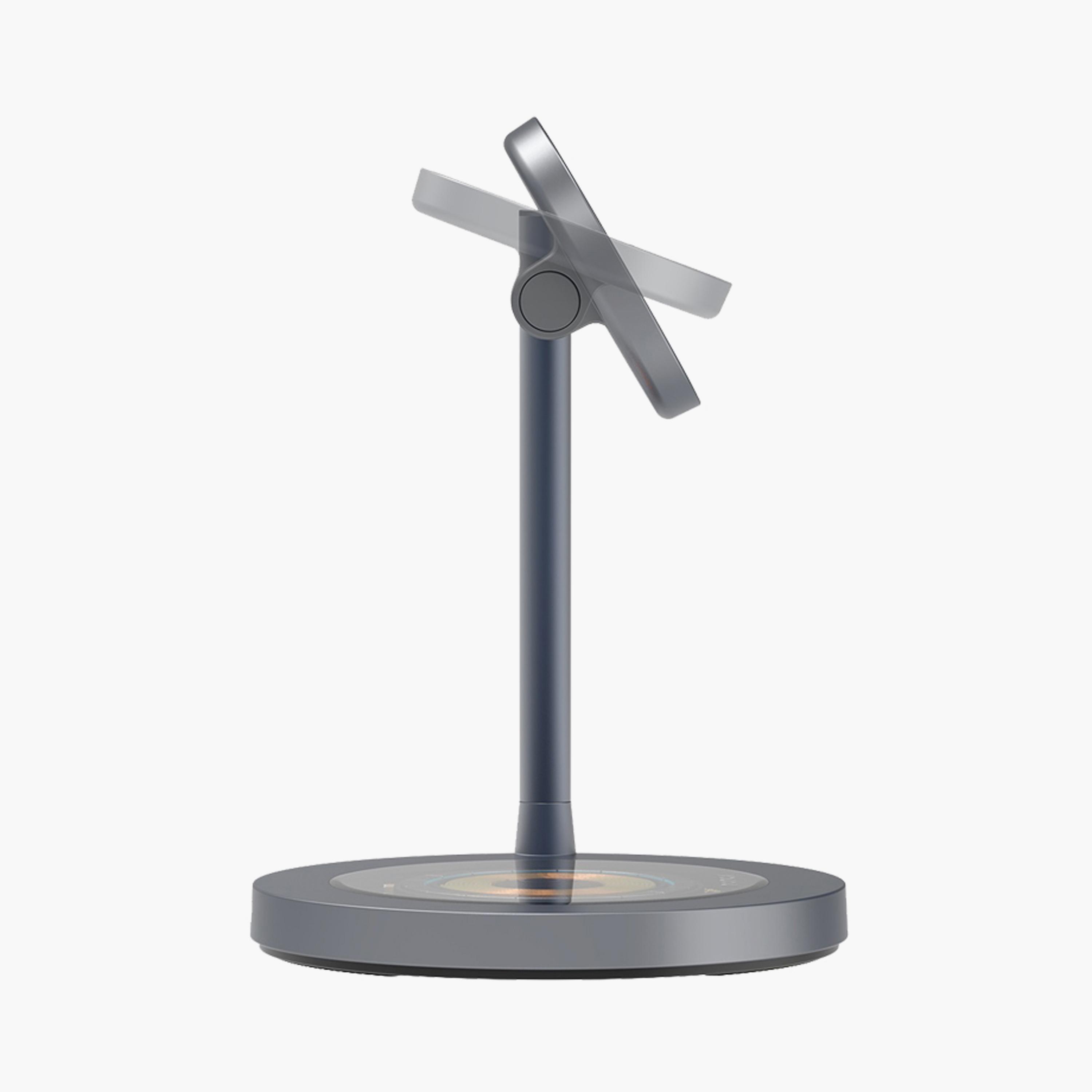 Momax Dual Magnetic Wireless Charging Stand (15W Max) Aluminium Stand - Grey | UD23E-electronics-accessories-mobileaccesories-image-4