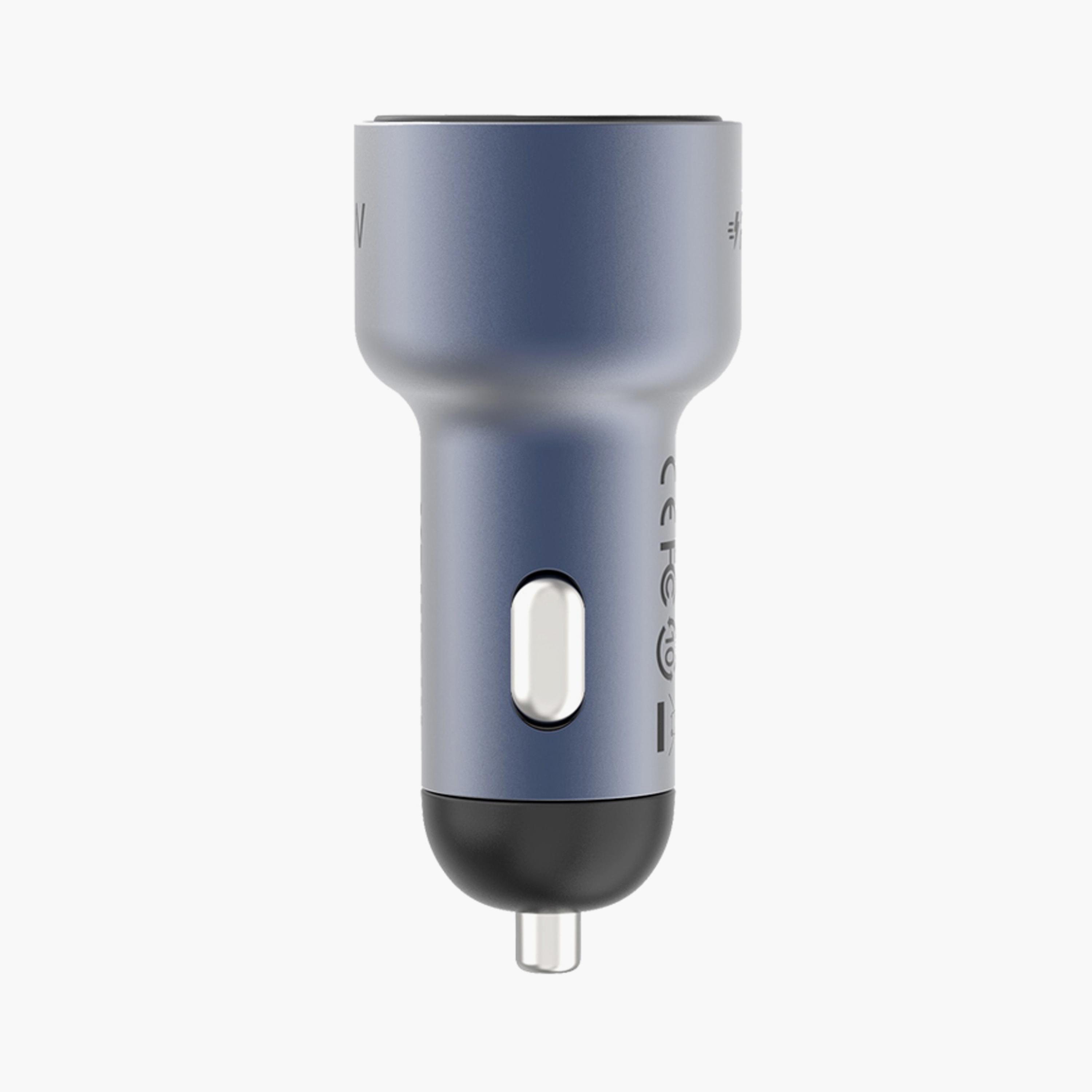 Momax Move Car Charger 67W Dual-Port USB-A and USB-C port supports QC3.0 and PD 65W - Grey | UC16E-electronics-accessories-mobileaccesories-image-2