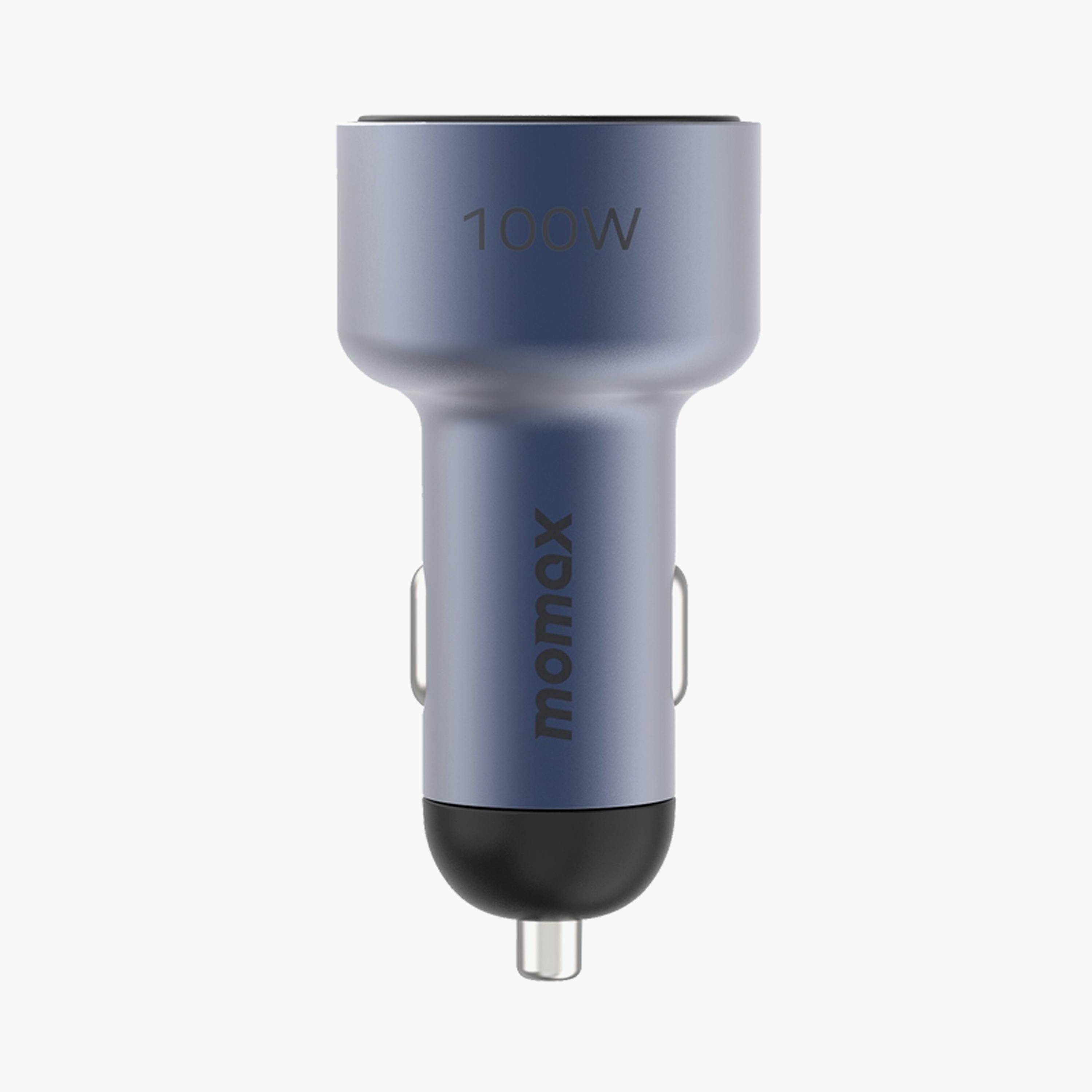 Momax Move Car Charger 100W, 2 USB-C & 1 USB-A, QC3.0 & PD Support - Grey | UC17E-electronics-accessories-mobileaccesories-image-2