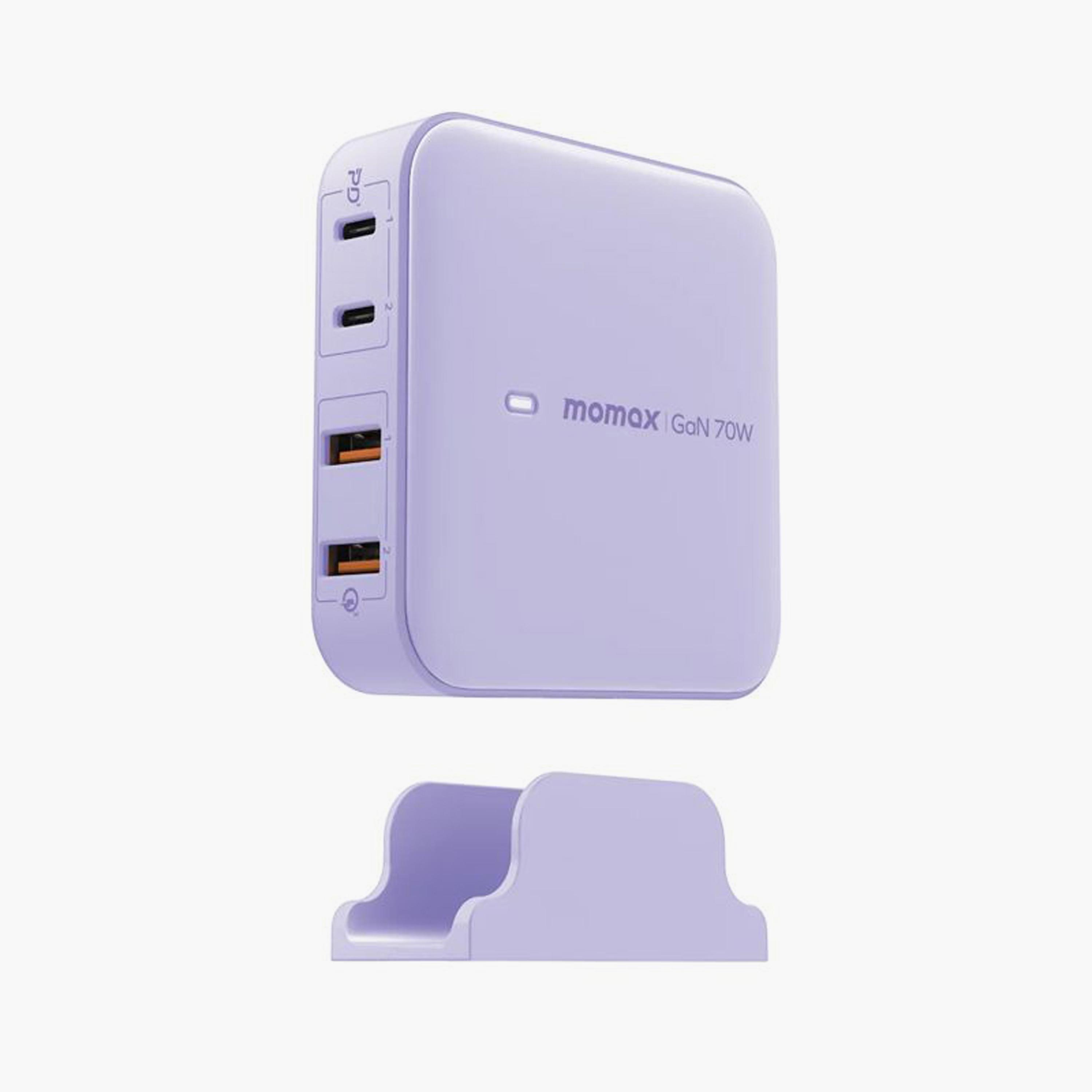 Momax One plug Desktop Charger with Gan 4-Port 70W - Purple | UM50UKU-electronics-accessories-mobileaccesories-image-2